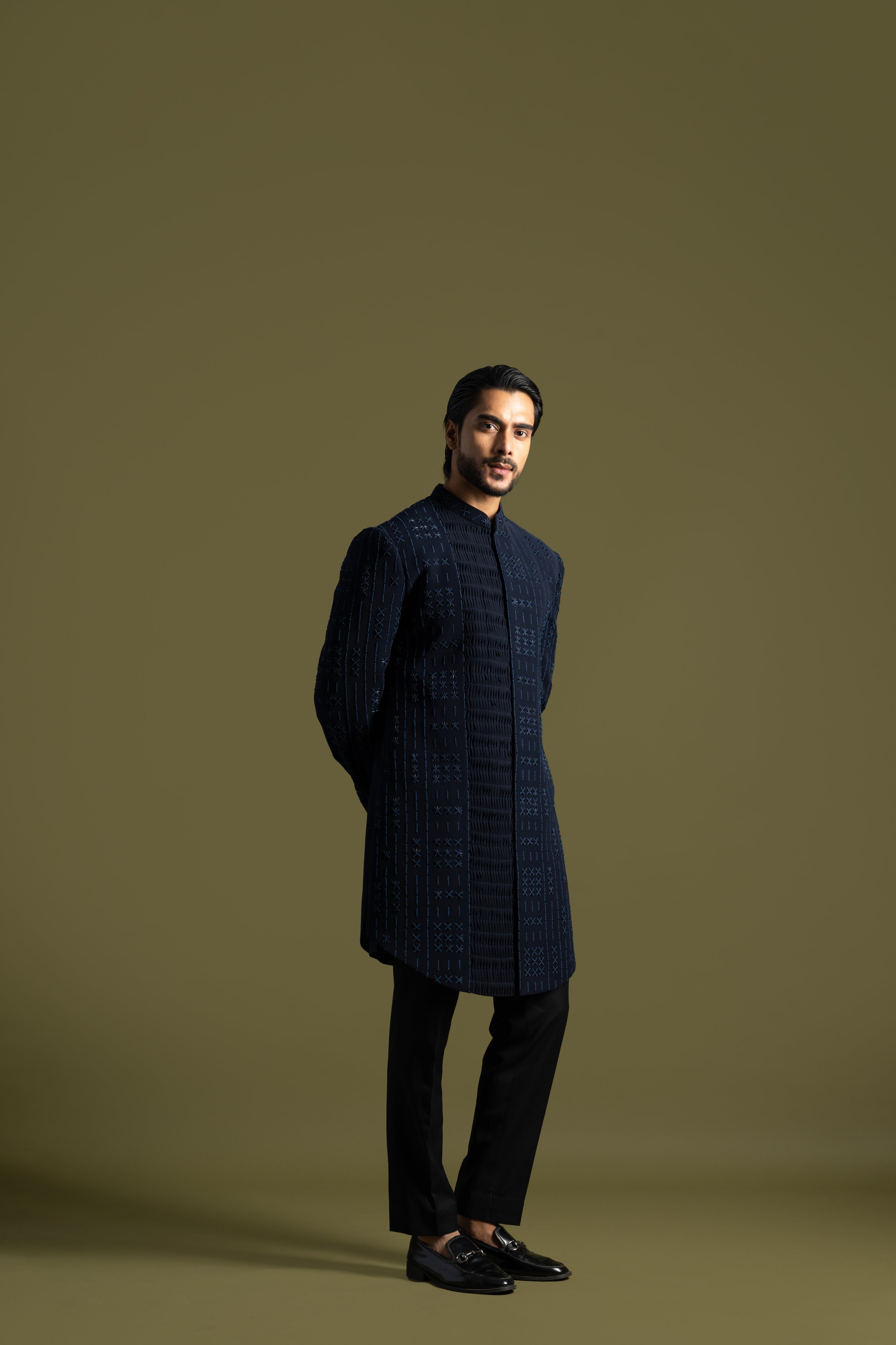 FRENCHKNOTS MIDNIGHT BLUE ACHKAN SET