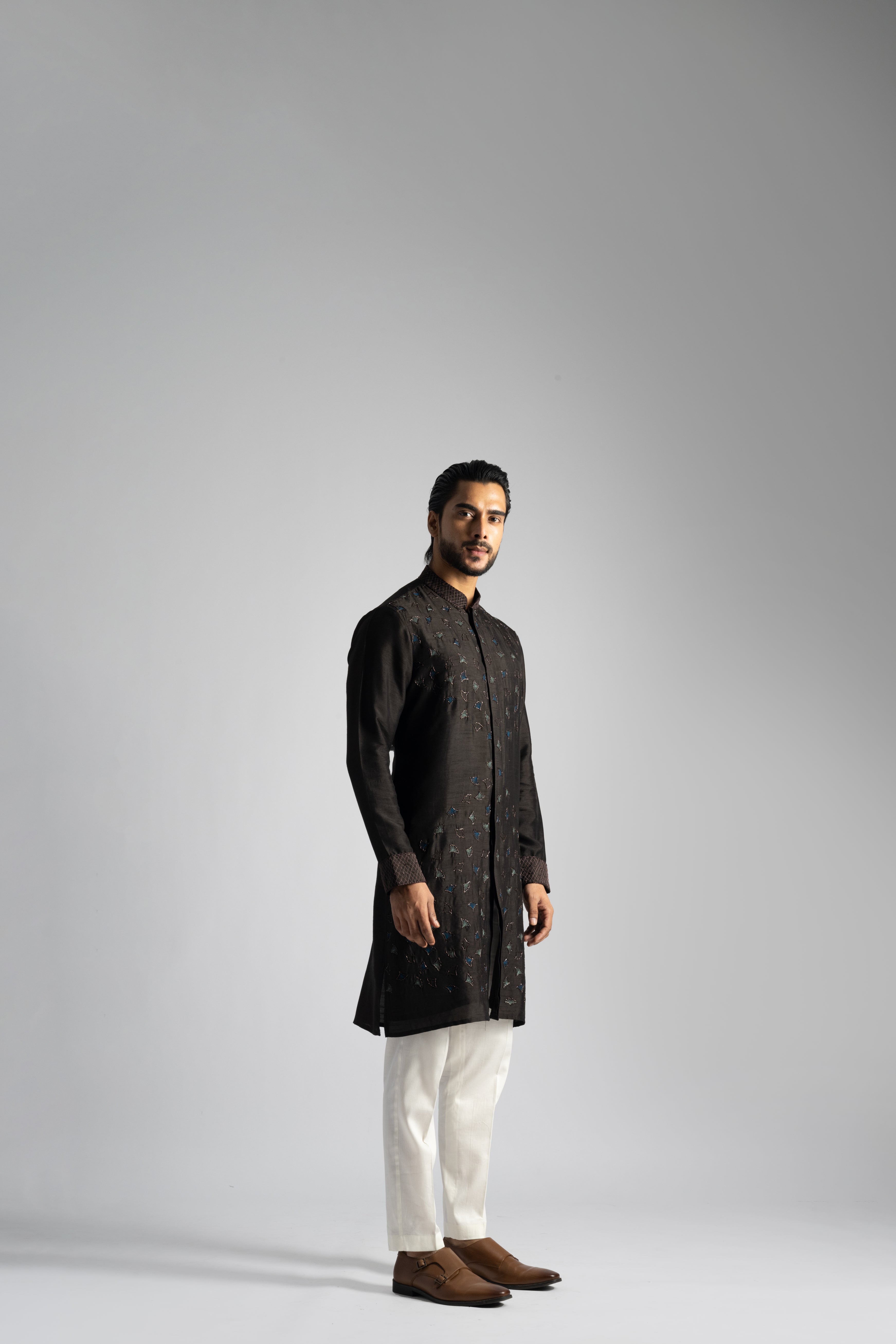 DEEP BROWN KURTA SET