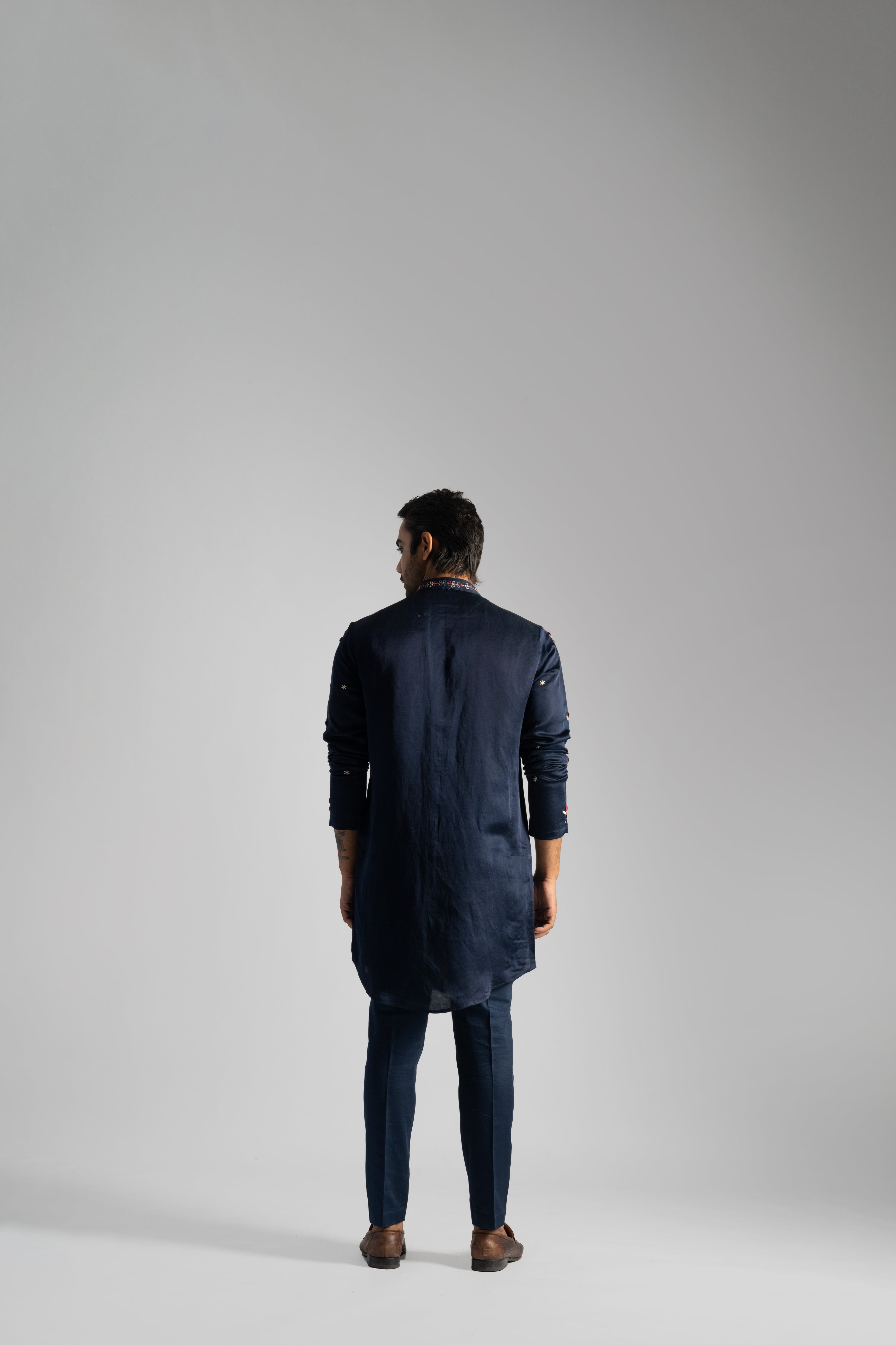 TULIP LINEN SATIN KURTA SET