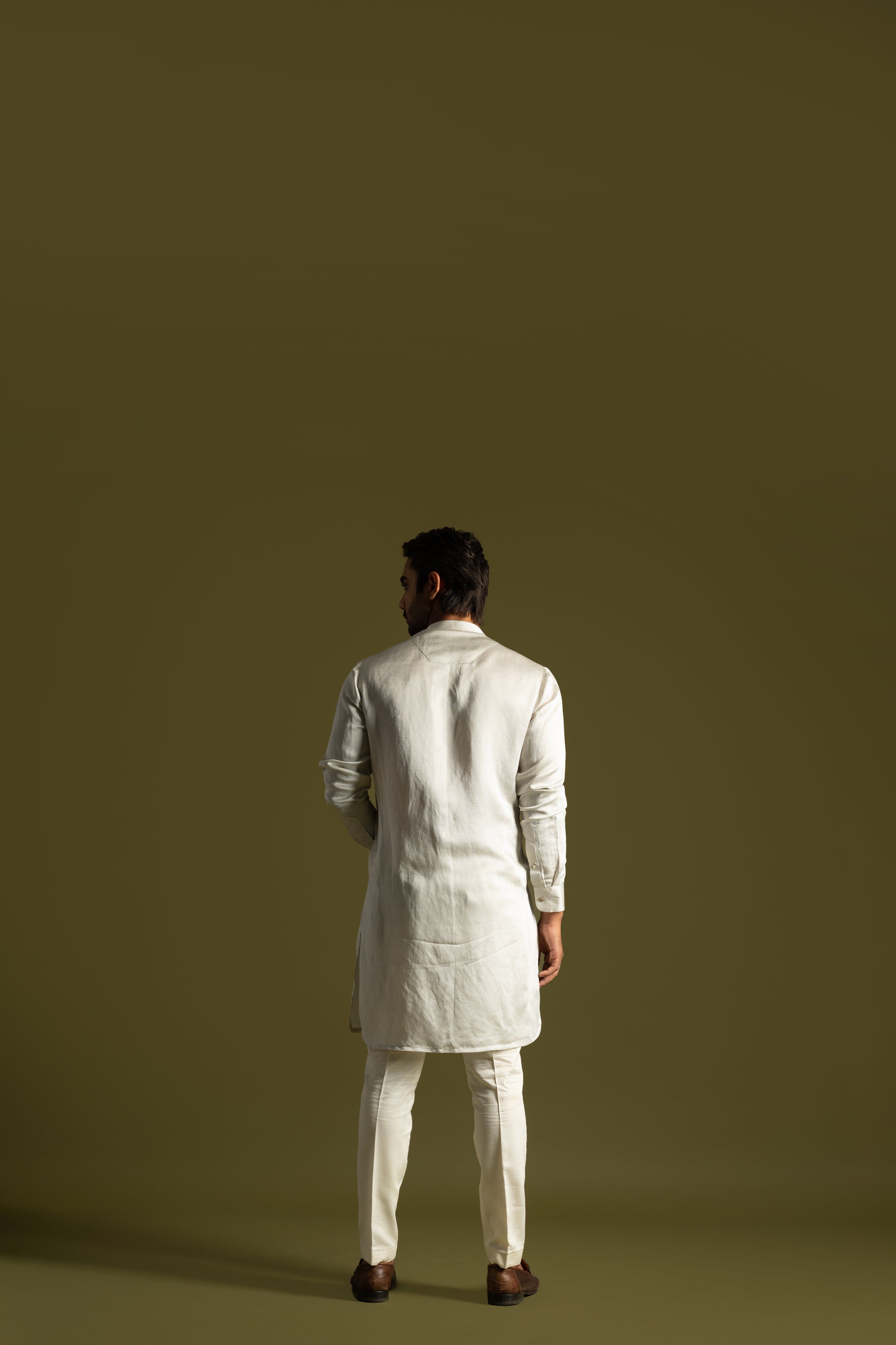LIGHT GREY KURTA SET
