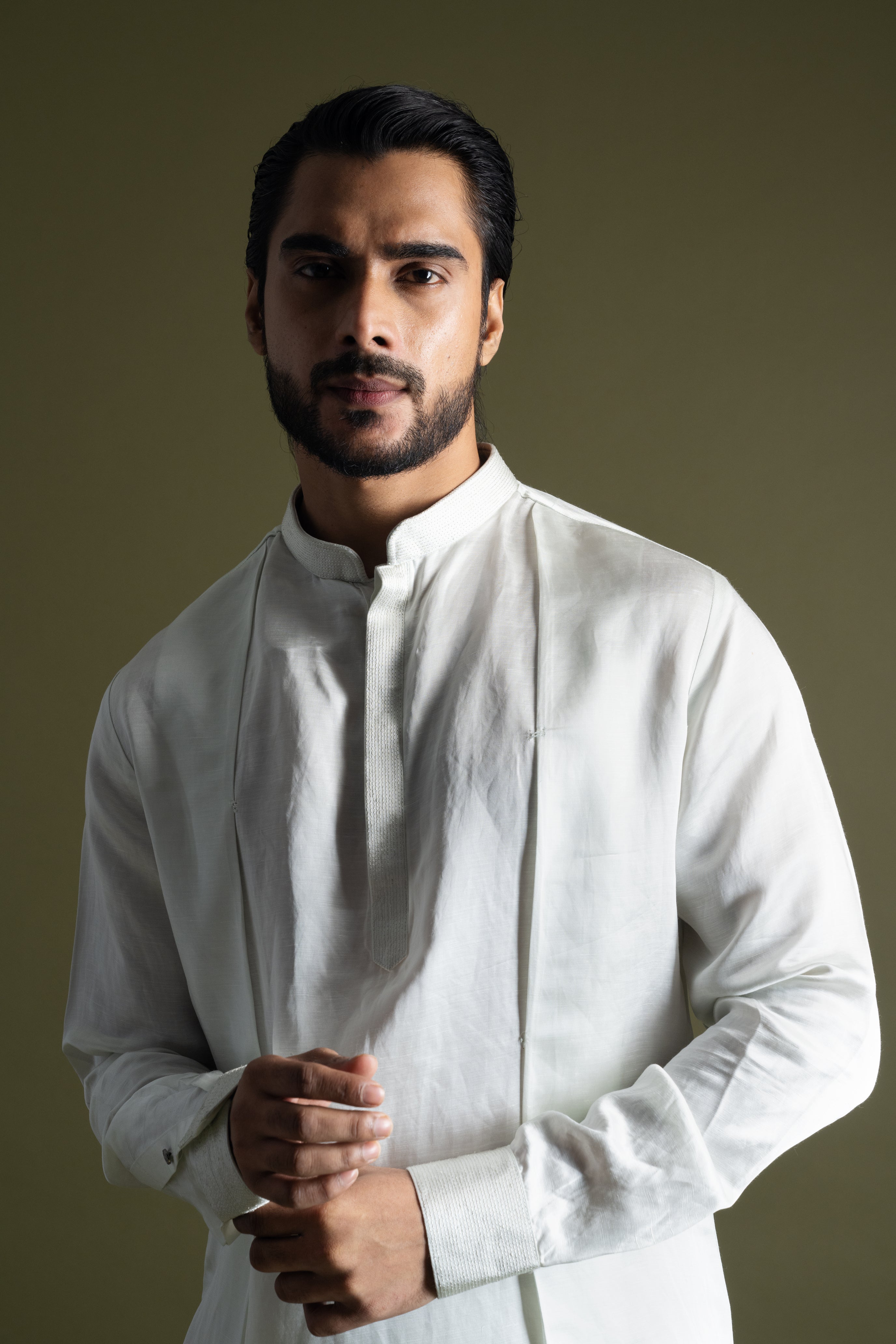 ICE BLUE ASYMETRIC KURTA SET