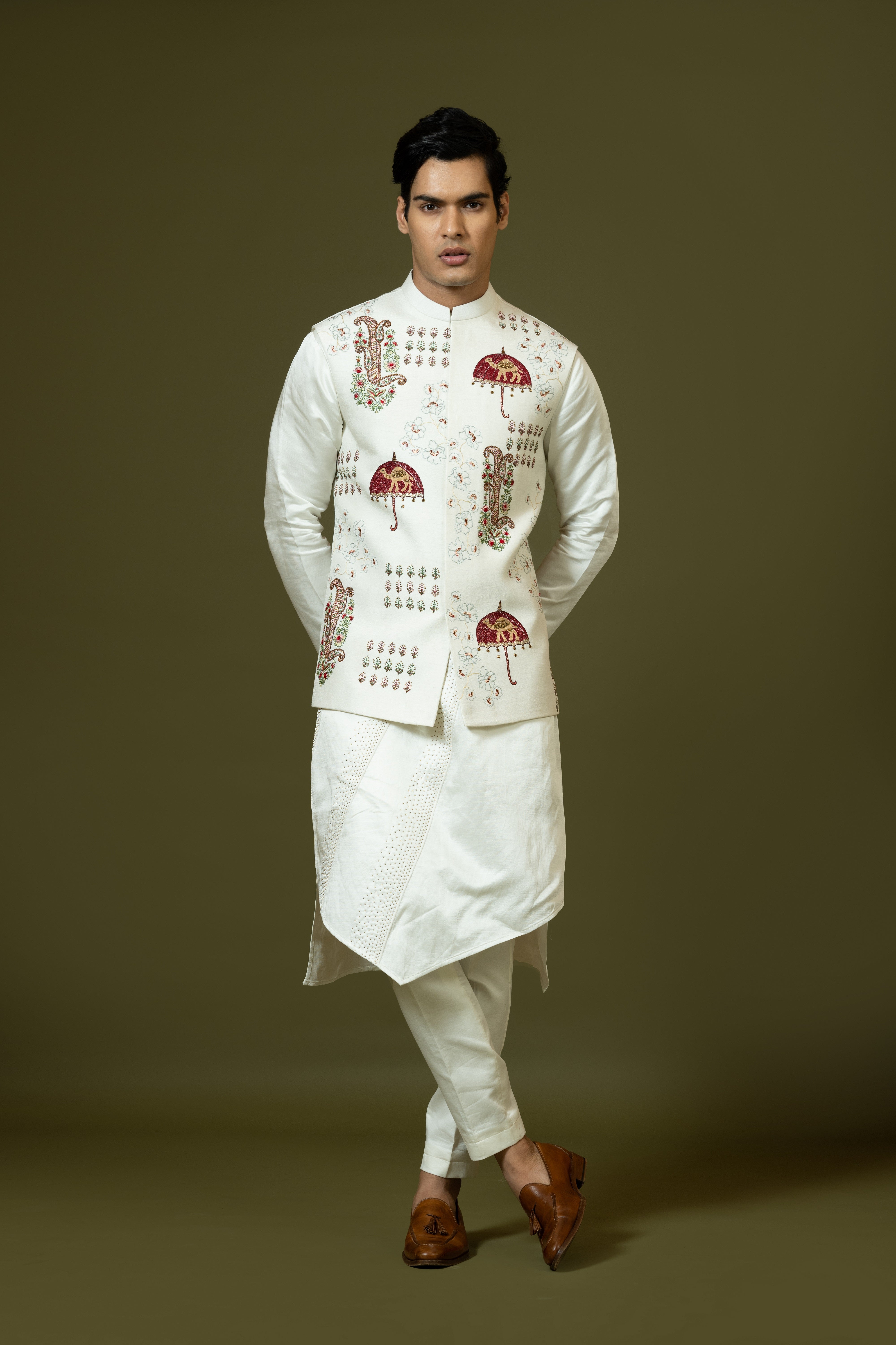 Bam Silk Nehru jacket