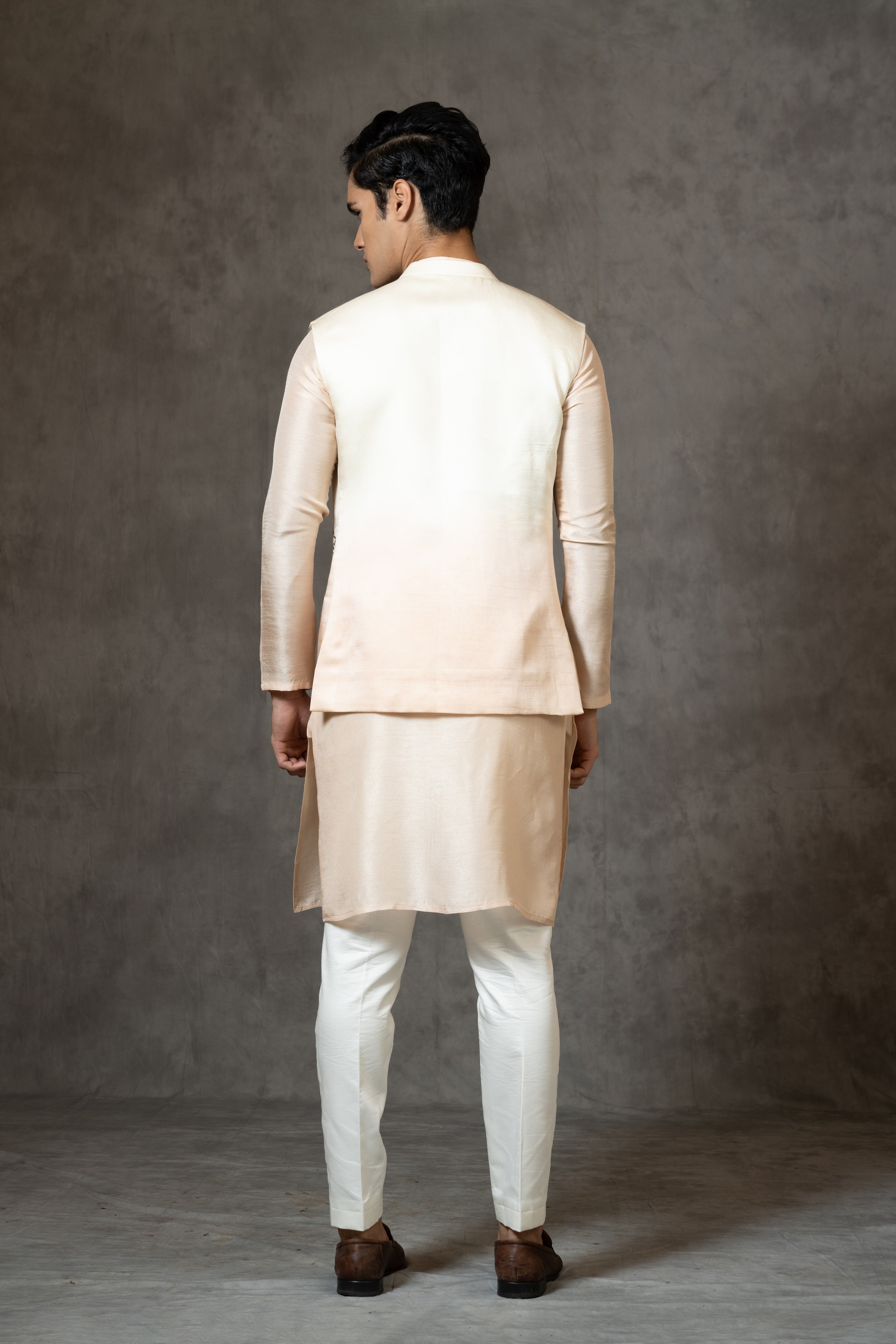OMBRE FLORAL BUTTI NEHRU KURTA SET