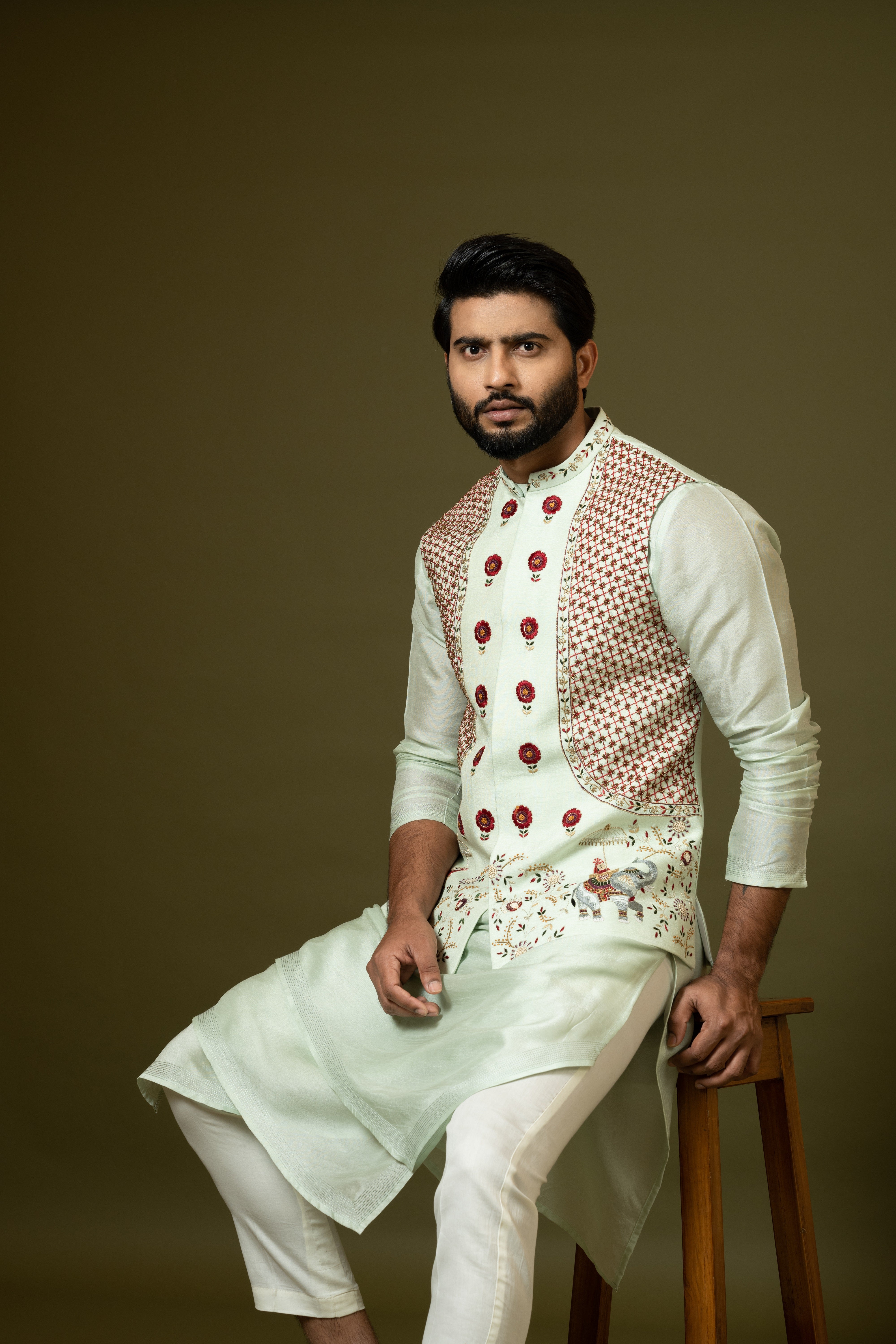 RAJABABU NEHRU KURTA SET