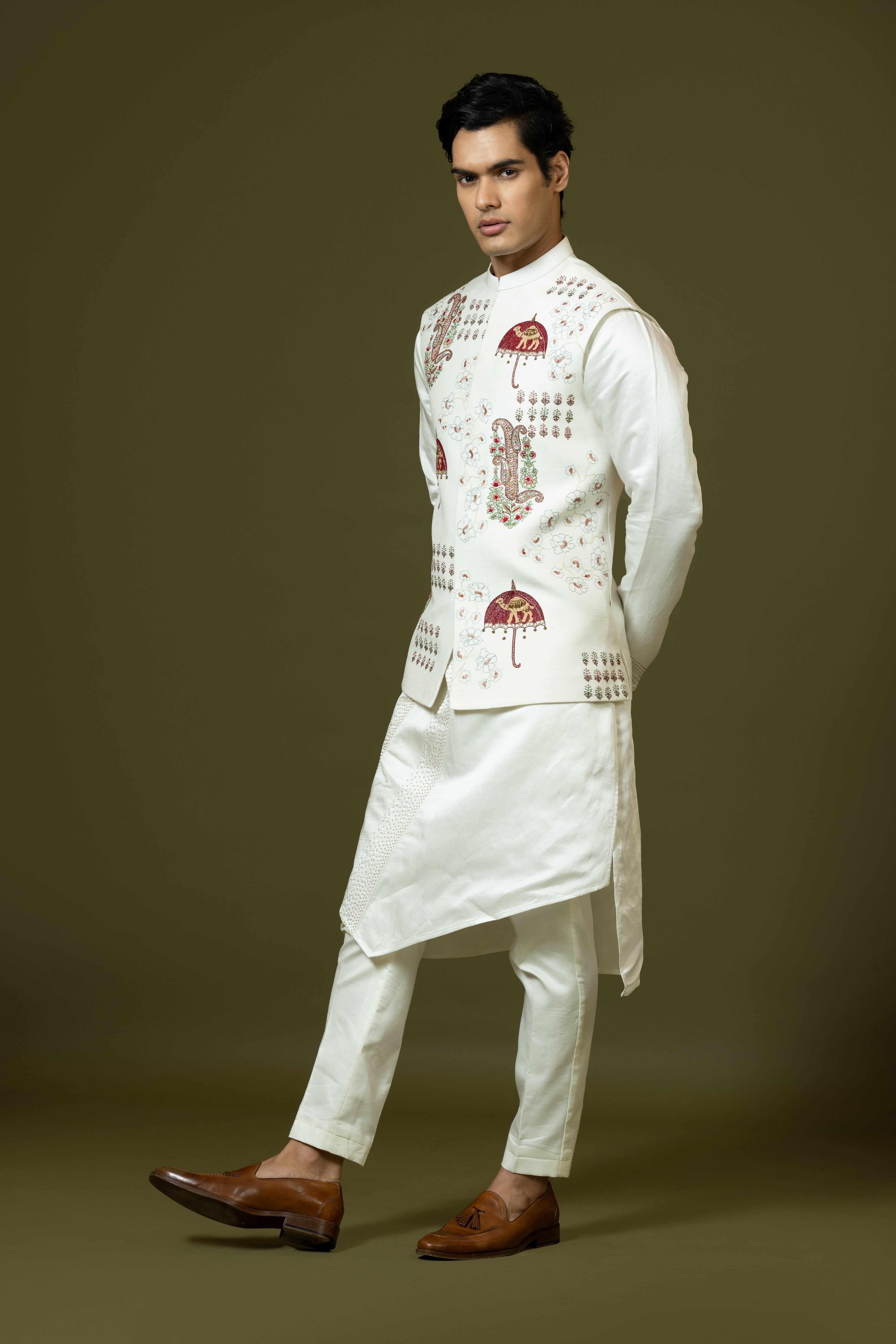 Bam Silk Nehru jacket