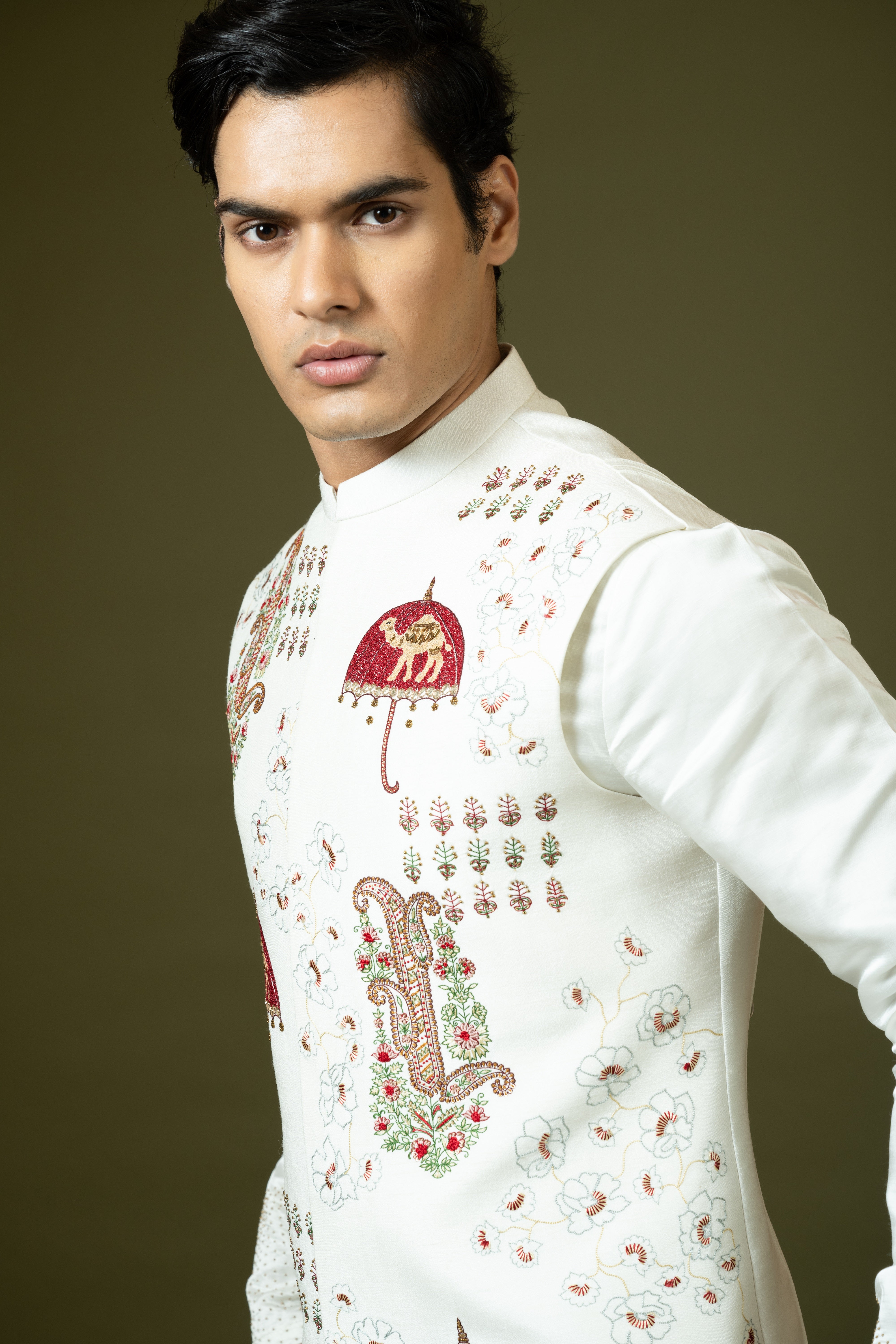 Bam Silk Nehru jacket