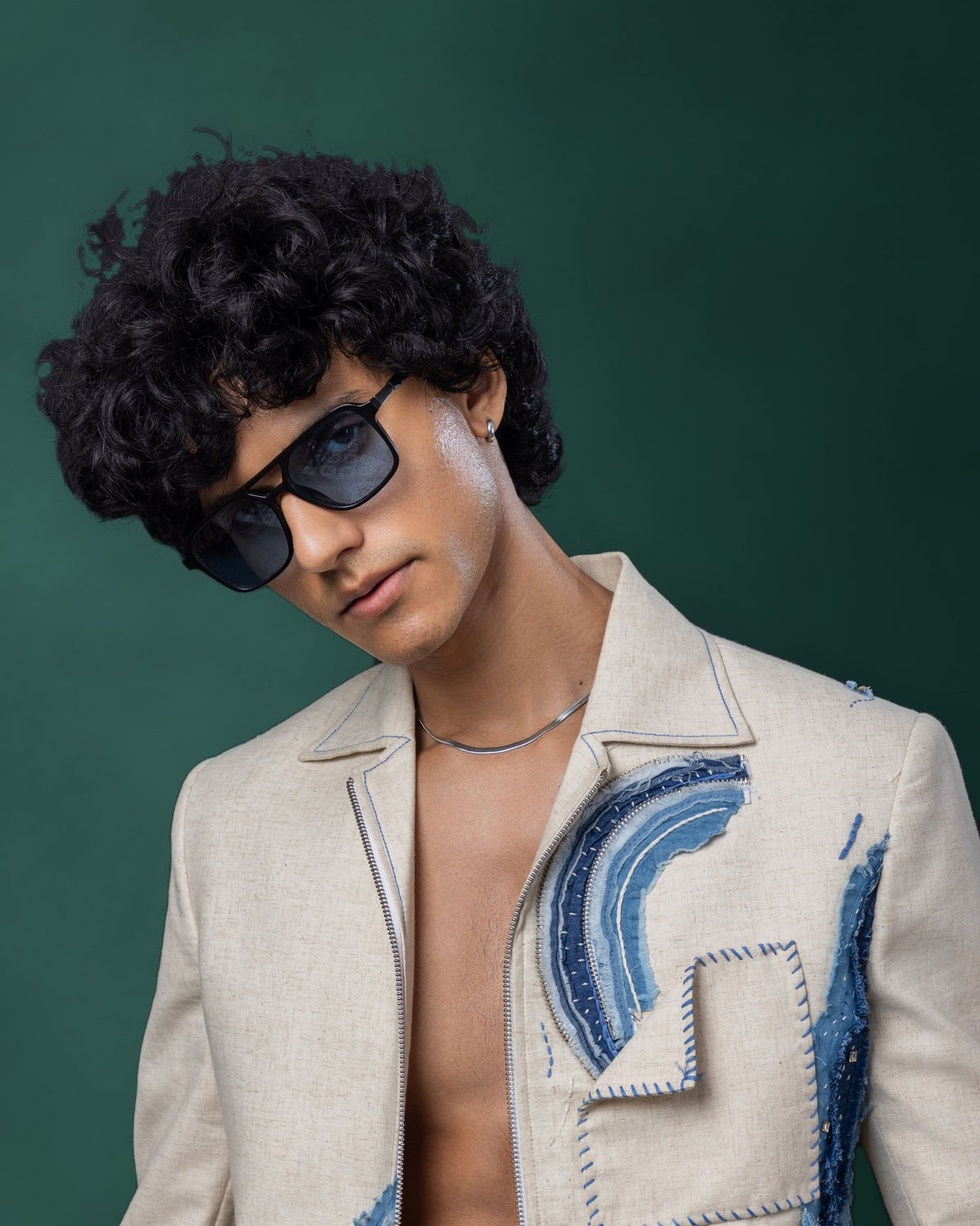 Anchor Point bomber jacket by Paarsh Atelier, Aarohan collection - view 9