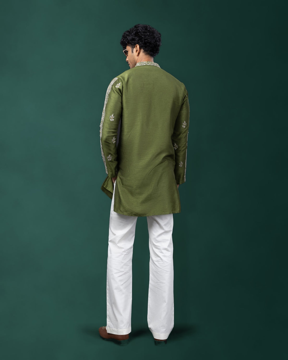 Moss Rhythm kurta set by Paarsh Atelier, Aarohan collection - view 4