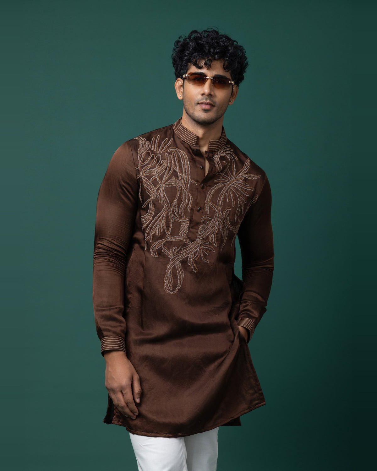 Terra Fluid kurta set by Paarsh Atelier, Aarohan collection - view 4