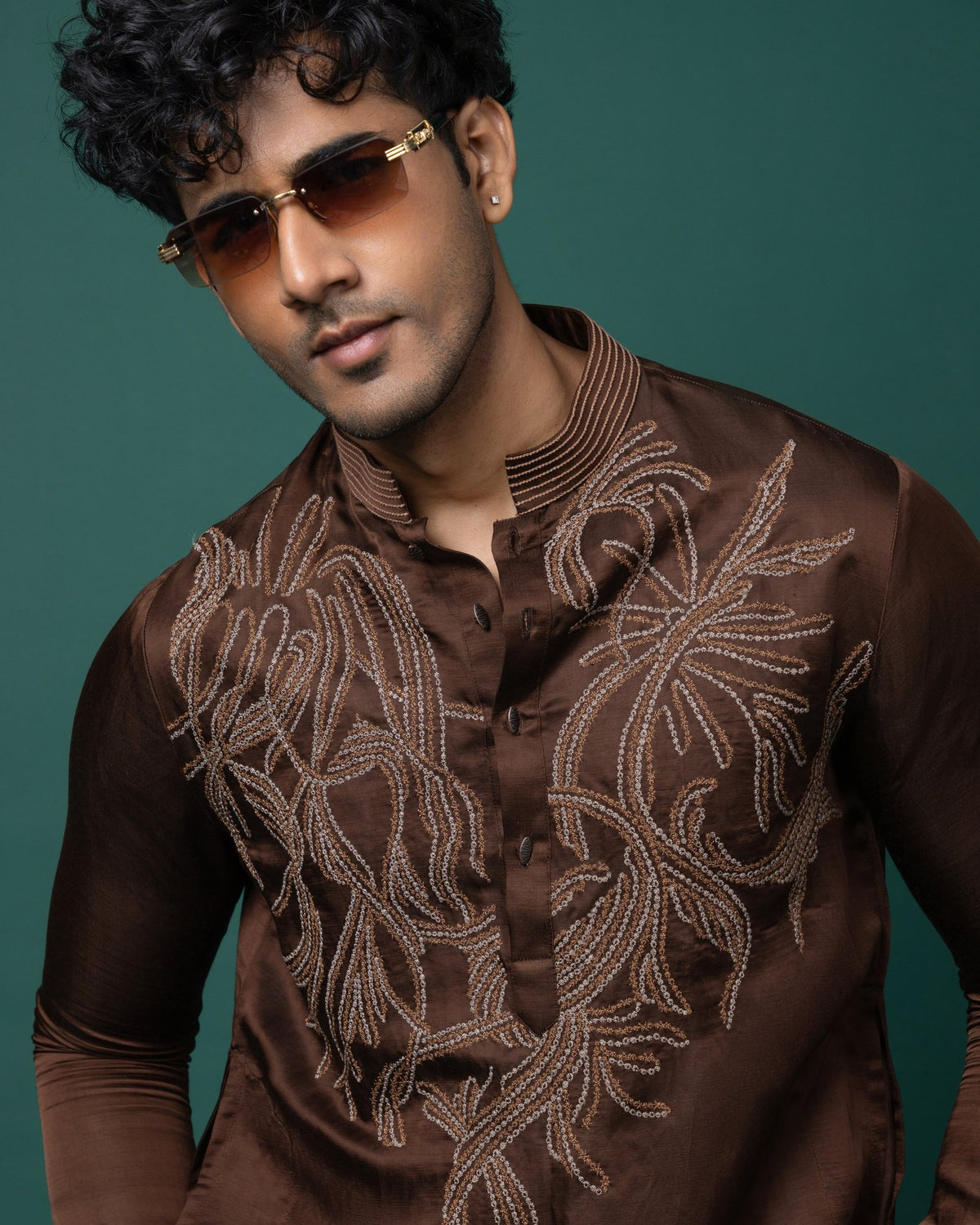 Terra Fluid kurta set by Paarsh Atelier, Aarohan collection - view 5