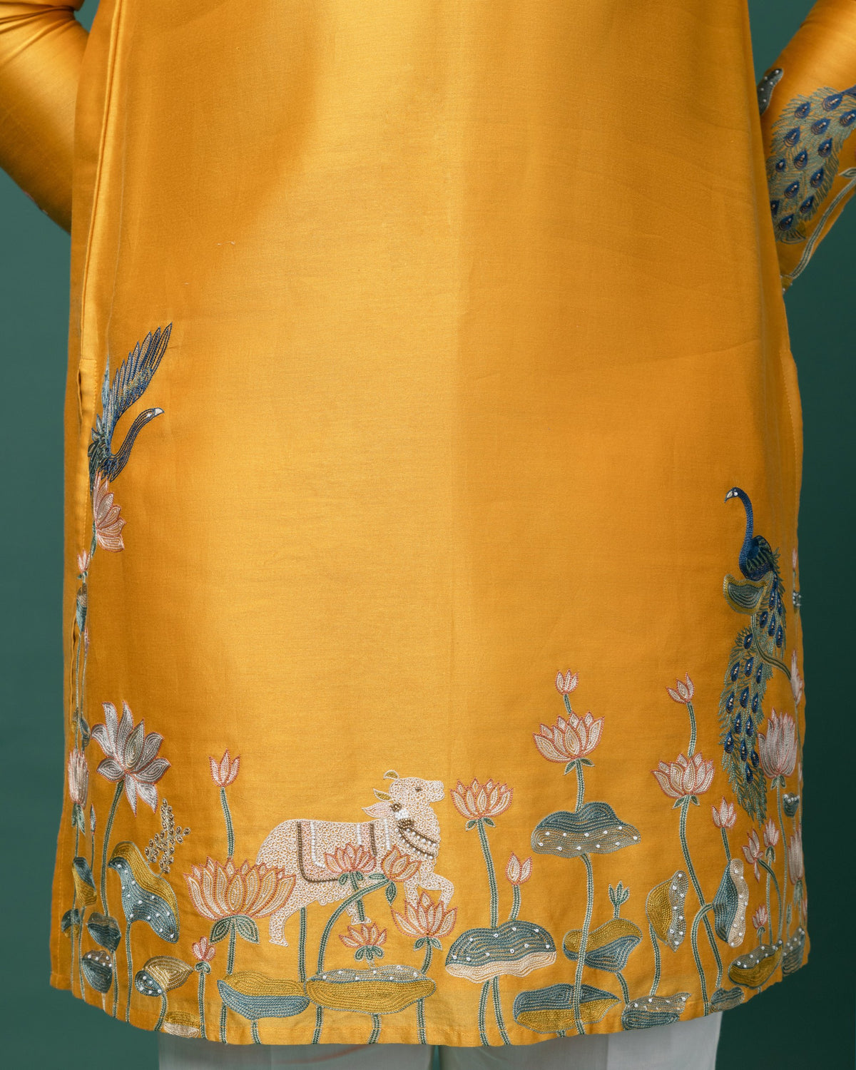 Vrindavan Rang kurta set by Paarsh Atelier, Aarohan collection - view 5