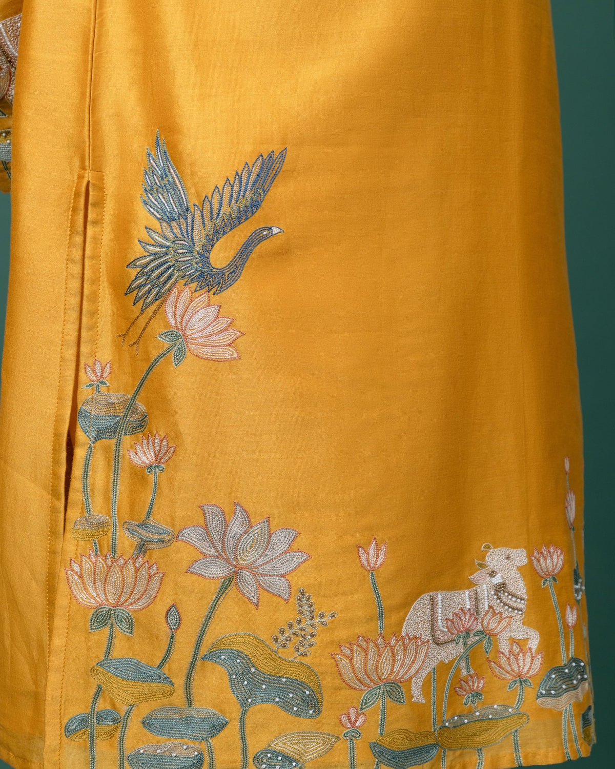 Vrindavan Rang kurta set by Paarsh Atelier, Aarohan collection - view 6