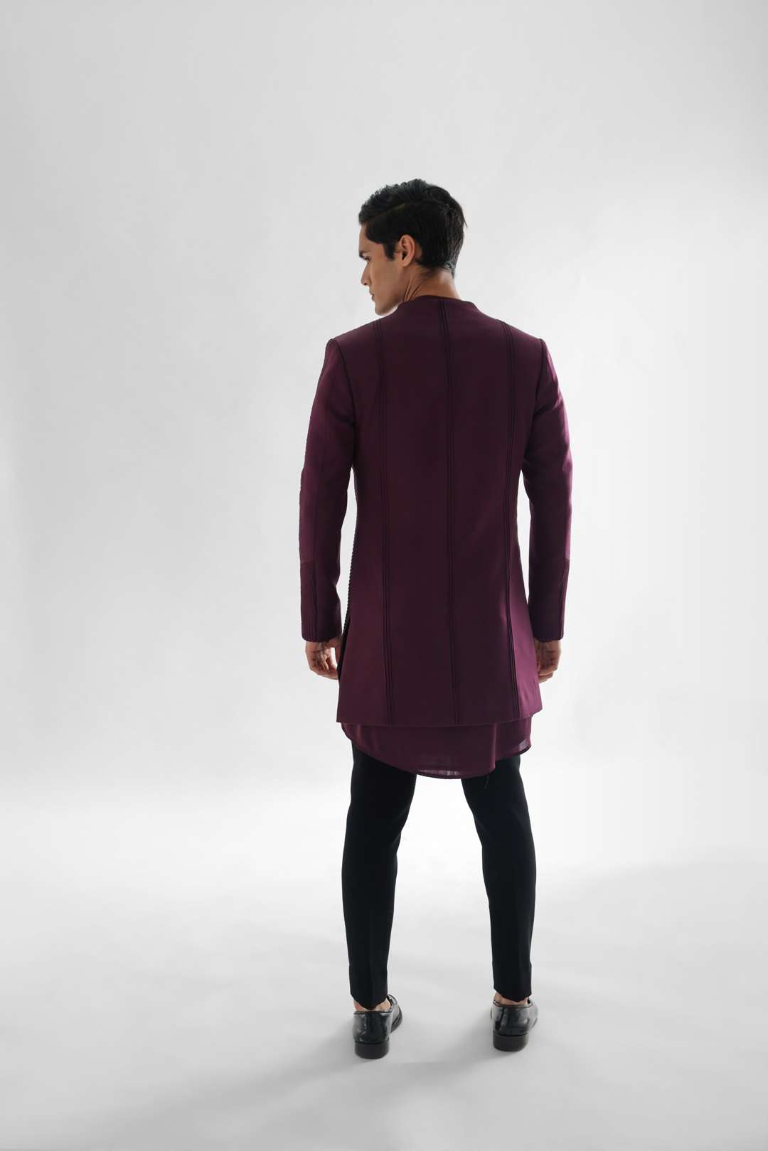 Forbes Vivid Magenta Coloured Achkan
