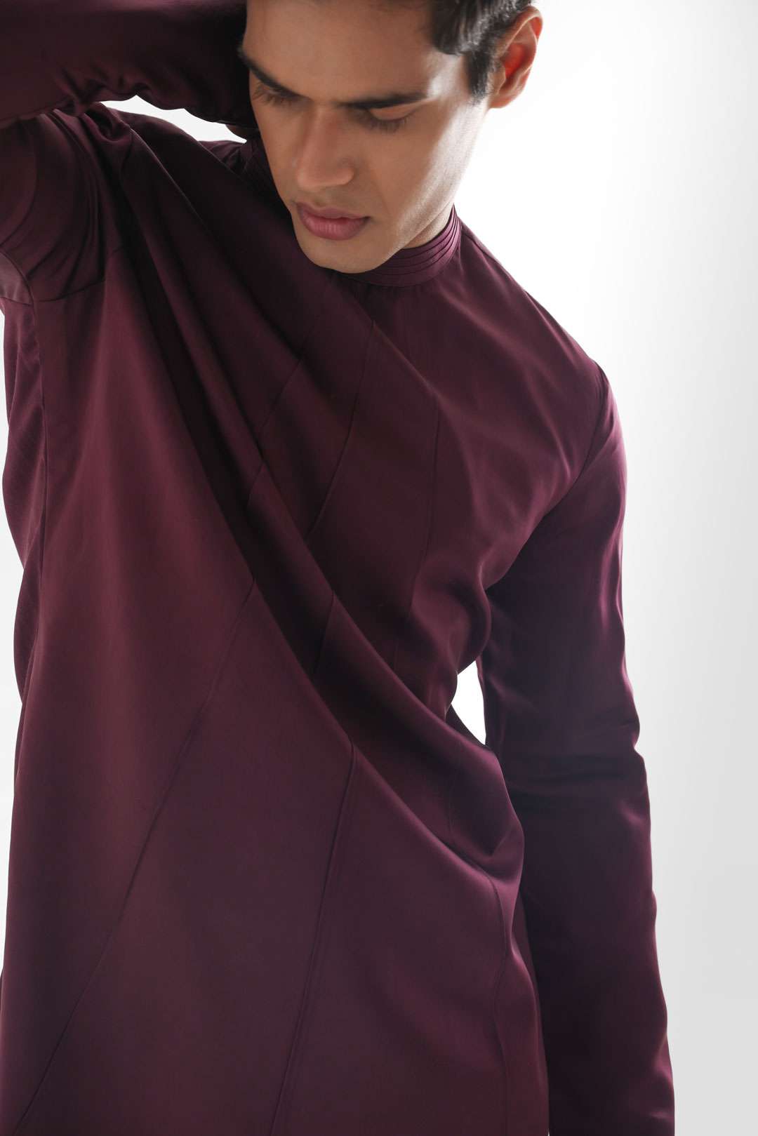 Forbes Vivid Magenta Coloured Kurta