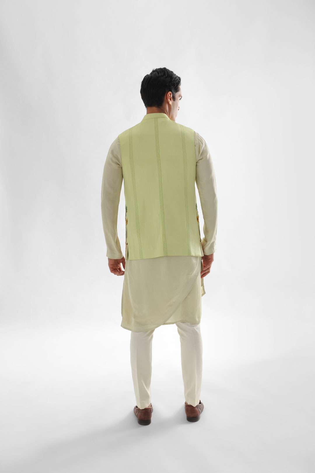 Nairobi Mint Green Nehru Jacket