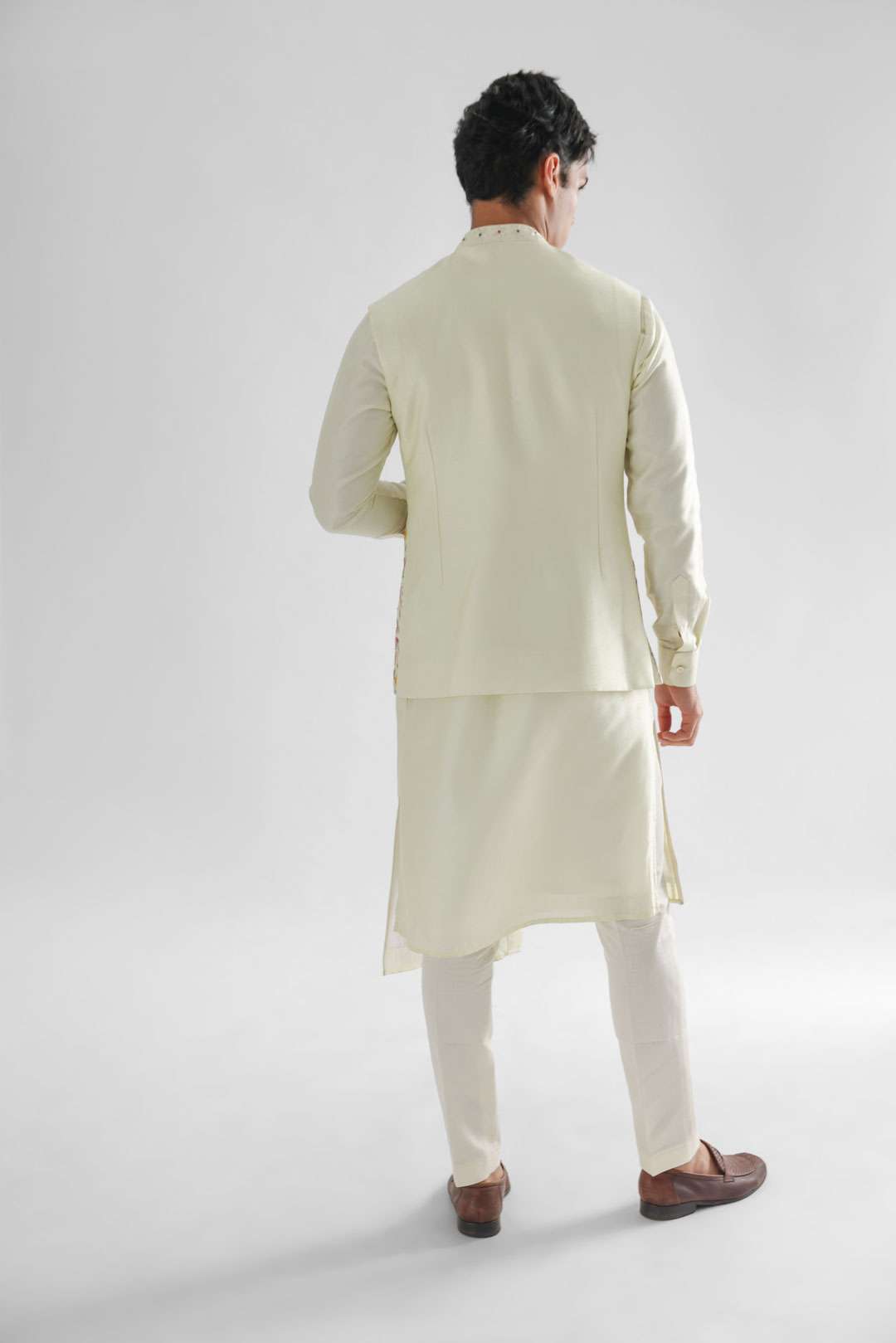 Hawk Light Yellow Nehru Jacket