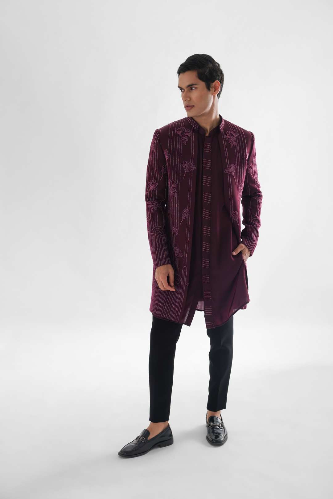 Spruce Magenta Achkan