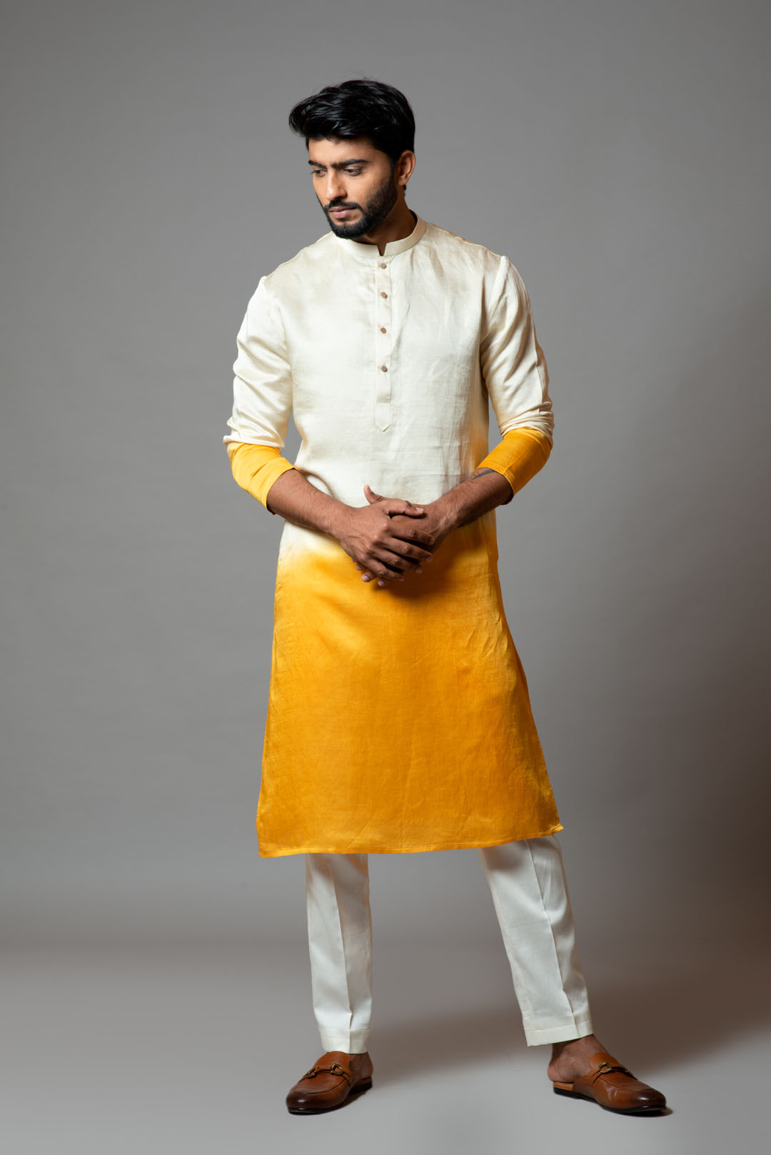 Ombre shaded kurta and pant pajama