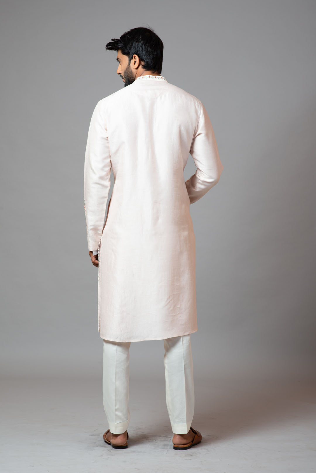 Fully embroidered multicolour floral kurta and pant pajama