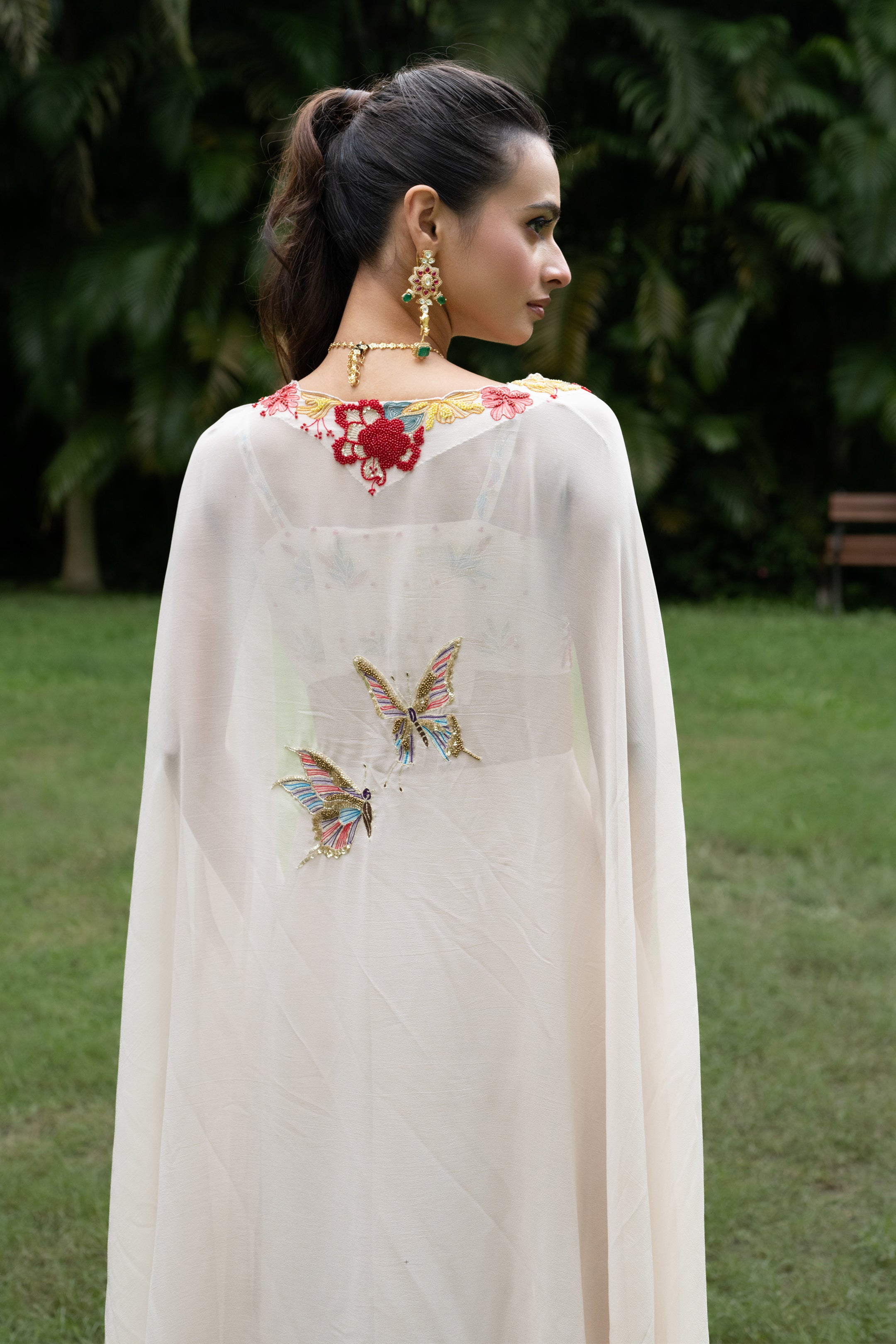 BUTTERFLY SKIRT CAPE SET