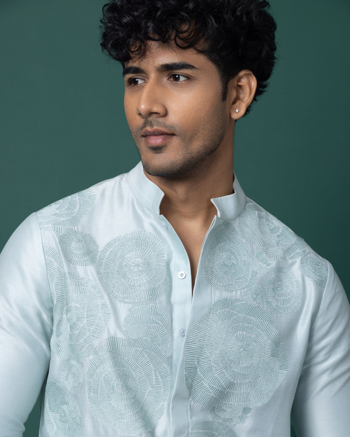 Abstract Gul kurta set by Paarsh Atelier, Aarohan collection - view 3