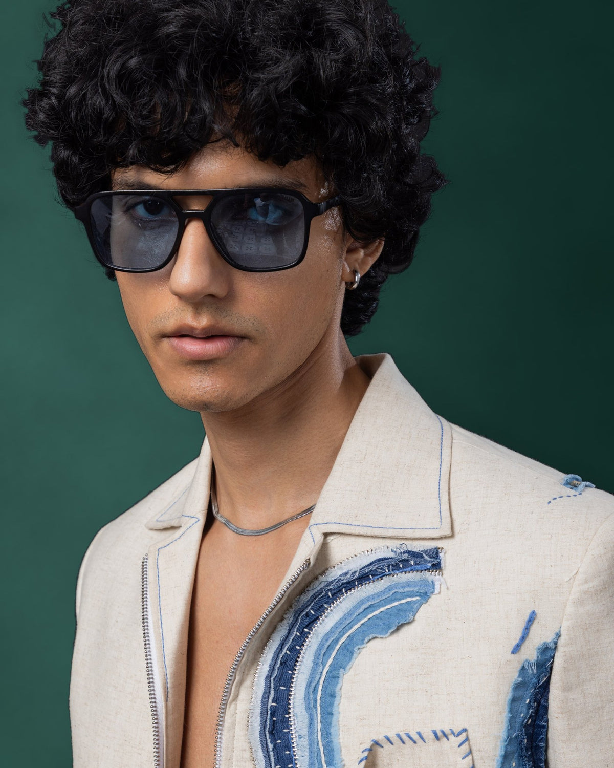 Anchor Point bomber jacket by Paarsh Atelier, Aarohan collection - view 7