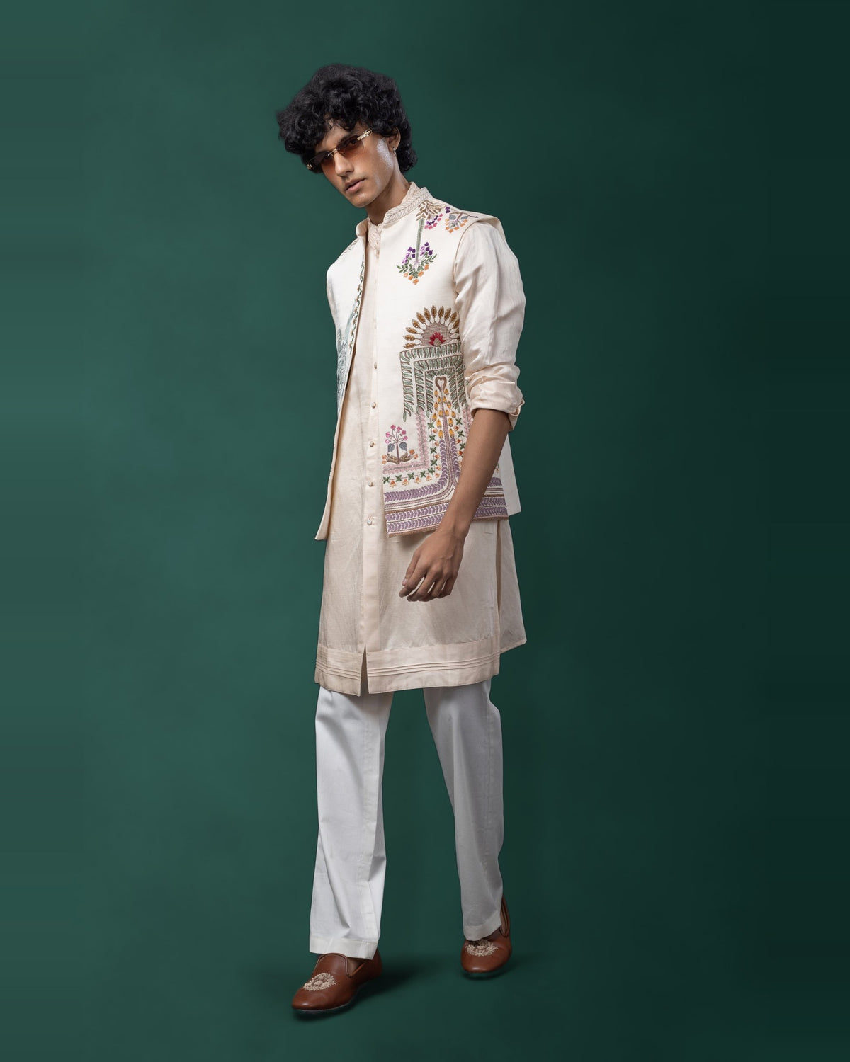 Archie nehru kurta set by Paarsh Atelier, Aarohan collection - view 2