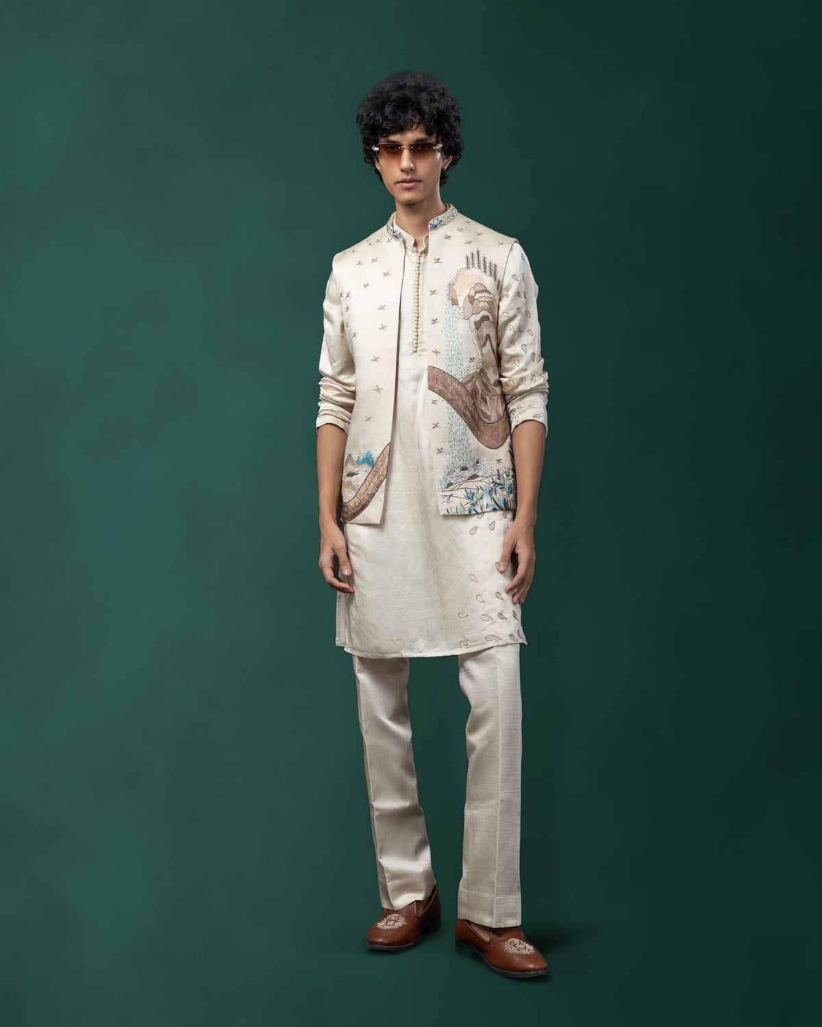 Arno nehru kurta set by Paarsh Atelier, Aarohan collection