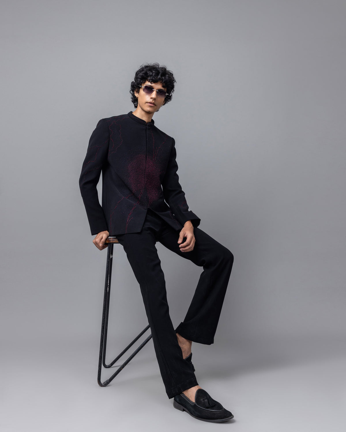 Azore bandhgala set by Paarsh Atelier, Aarohan collection - view 4