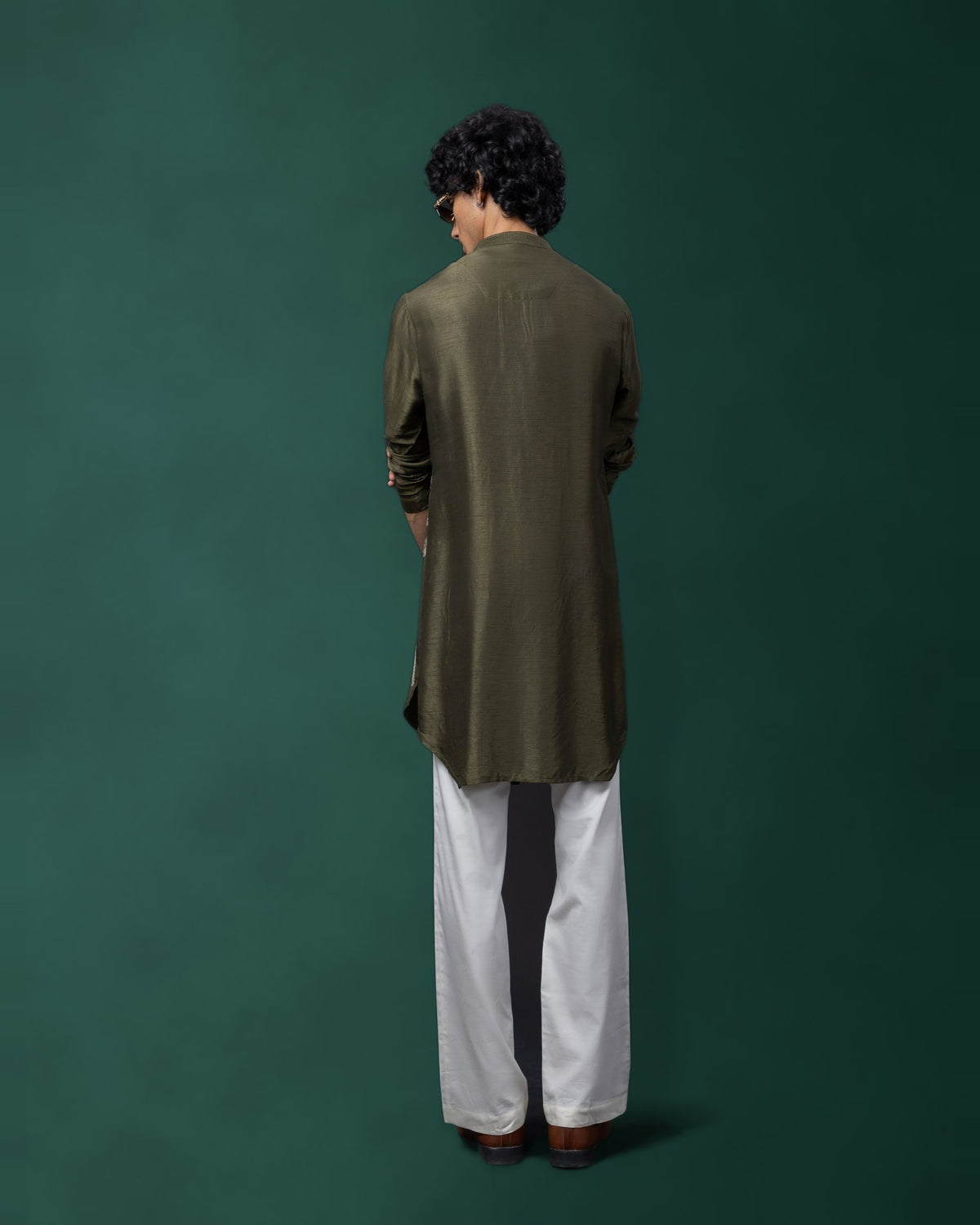 Botanic Olive kurta set by Paarsh Atelier, Aarohan collection - view 3