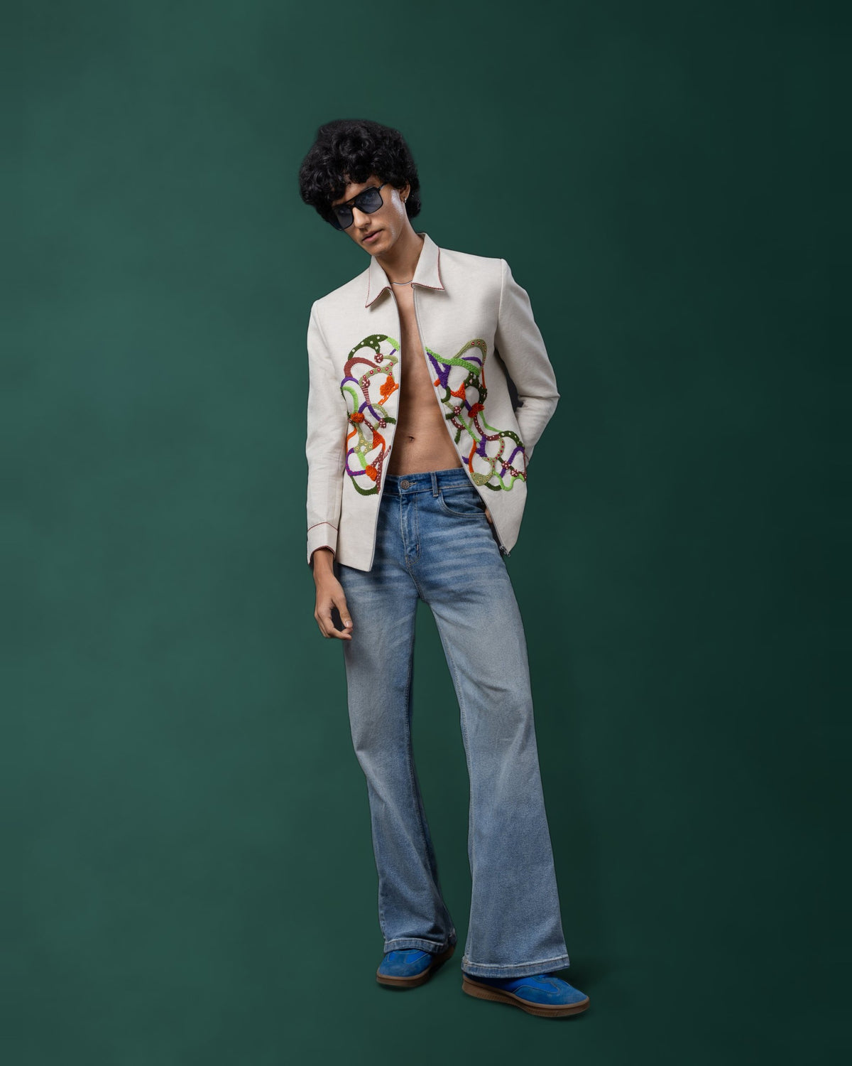 Cluster bomber jacket by Paarsh Atelier, Aarohan collection