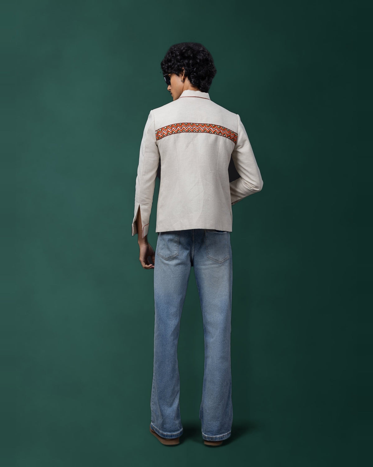 Cluster bomber jacket by Paarsh Atelier, Aarohan collection - view 5