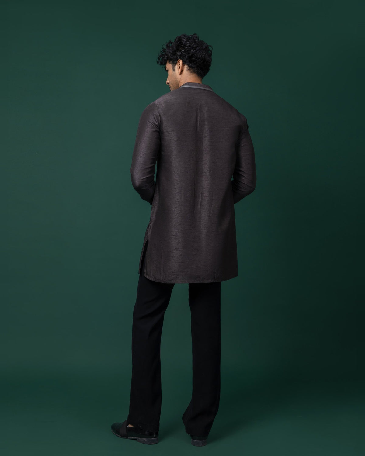 Dusky Scribble kurta set by Paarsh Atelier, Aarohan collection - view 2