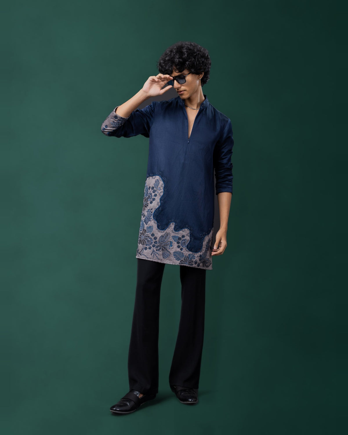 Ink And Bloom kurta set by Paarsh Atelier, Aarohan collection - view 2