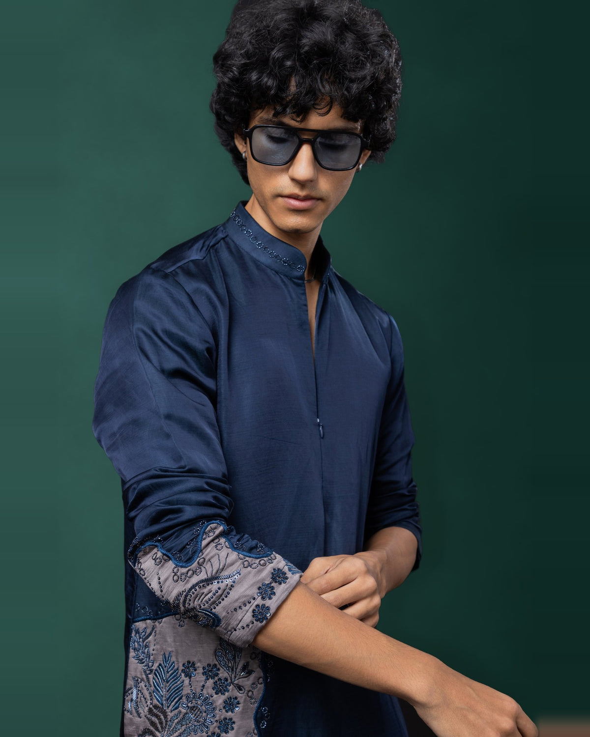 Ink And Bloom kurta set by Paarsh Atelier, Aarohan collection - view 4