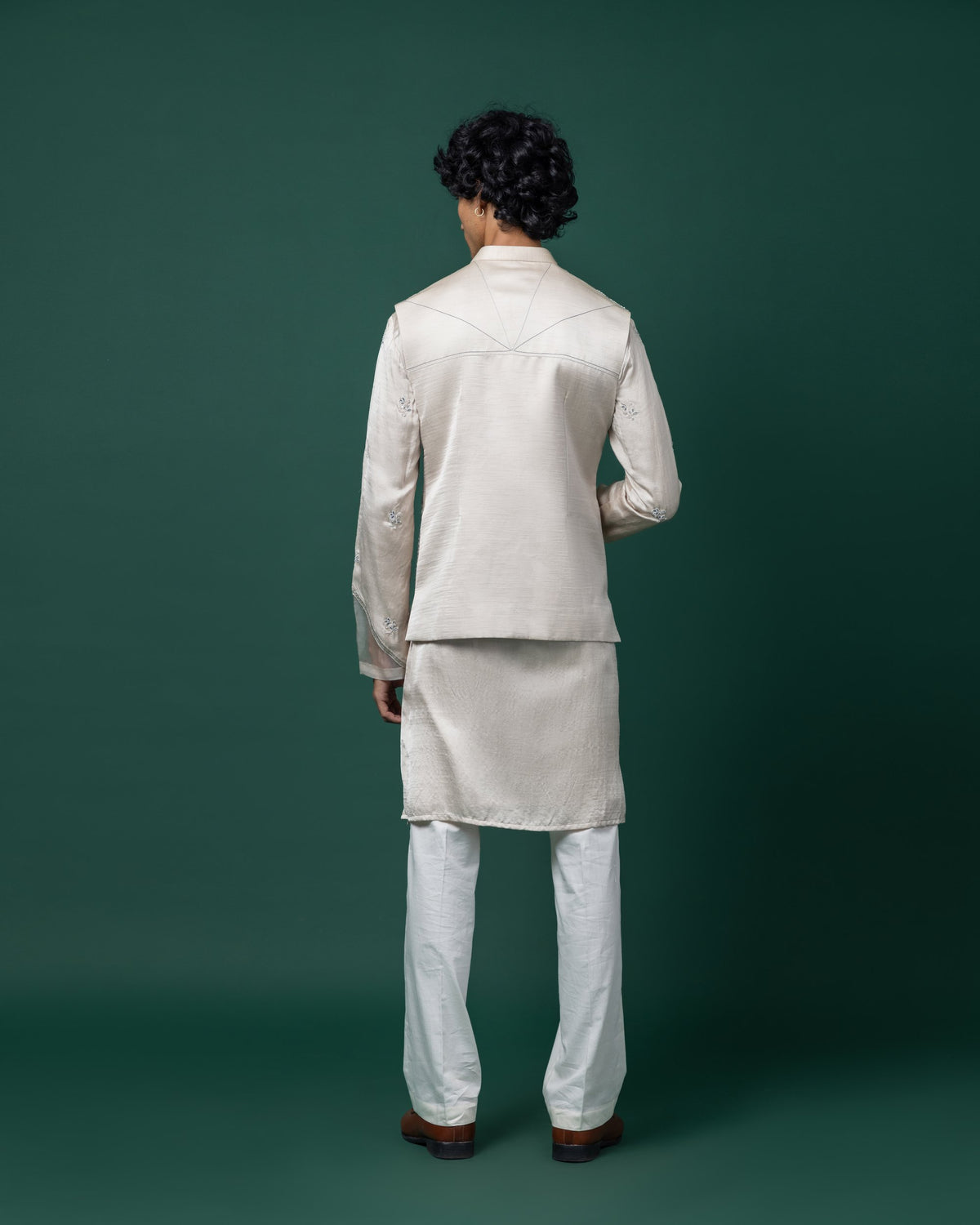 Miah Nehru kurta set by Paarsh Atelier, Aarohan collection - view 5