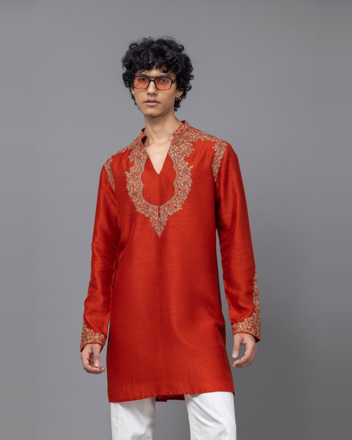 Rust Reverie kurta set by Paarsh Atelier, Aarohan collection - view 4