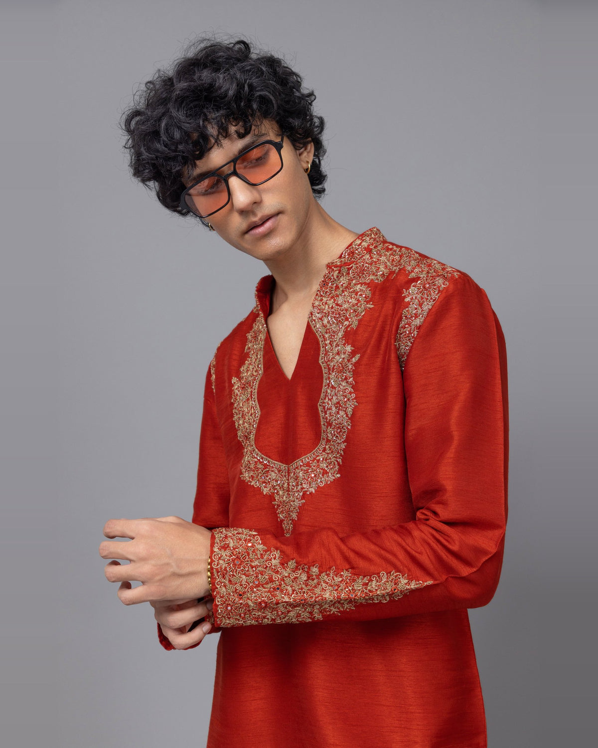 Rust Reverie kurta set by Paarsh Atelier, Aarohan collection - view 8