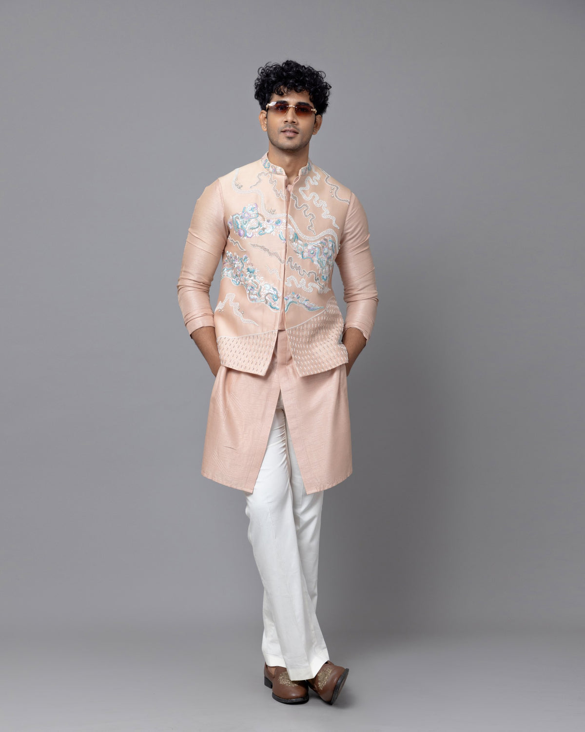 Skylar Nehru kurta set by Paarsh Atelier, Aarohan collection