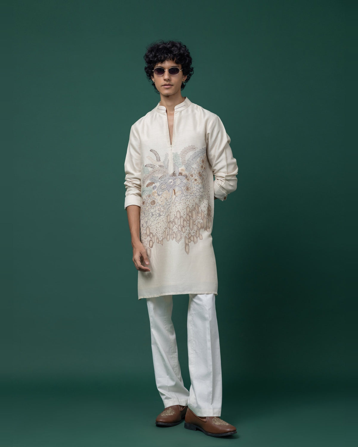 Tectonic Ice kurta set by Paarsh Atelier, Aarohan collection