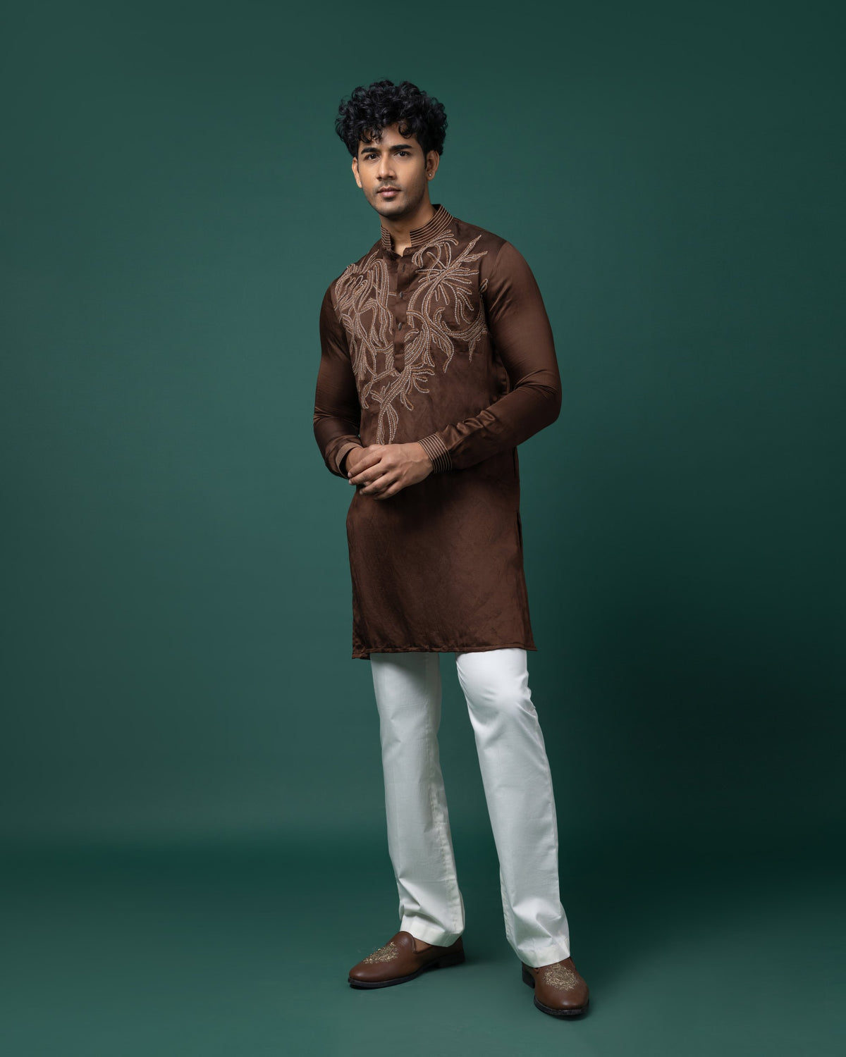 Terra Fluid kurta set by Paarsh Atelier, Aarohan collection - view 2