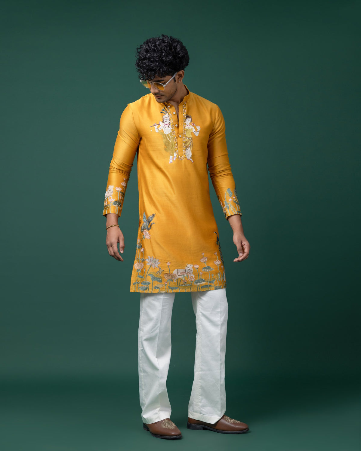Vrindavan Rang kurta set by Paarsh Atelier, Aarohan collection