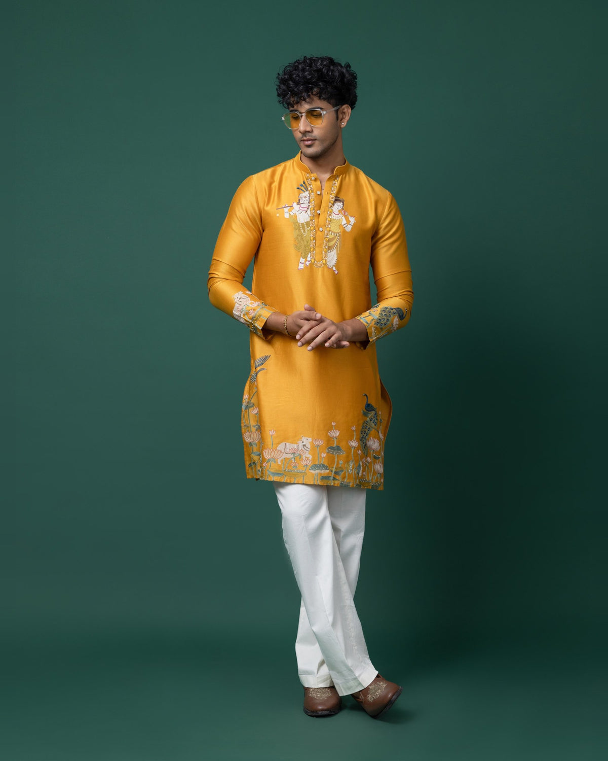 Vrindavan Rang kurta set by Paarsh Atelier, Aarohan collection - view 2