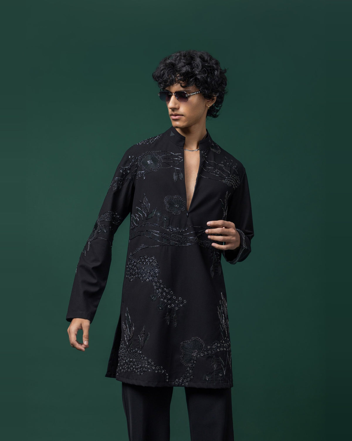 Zip and Zenith kurta set by Paarsh Atelier, Aarohan collection - view 2