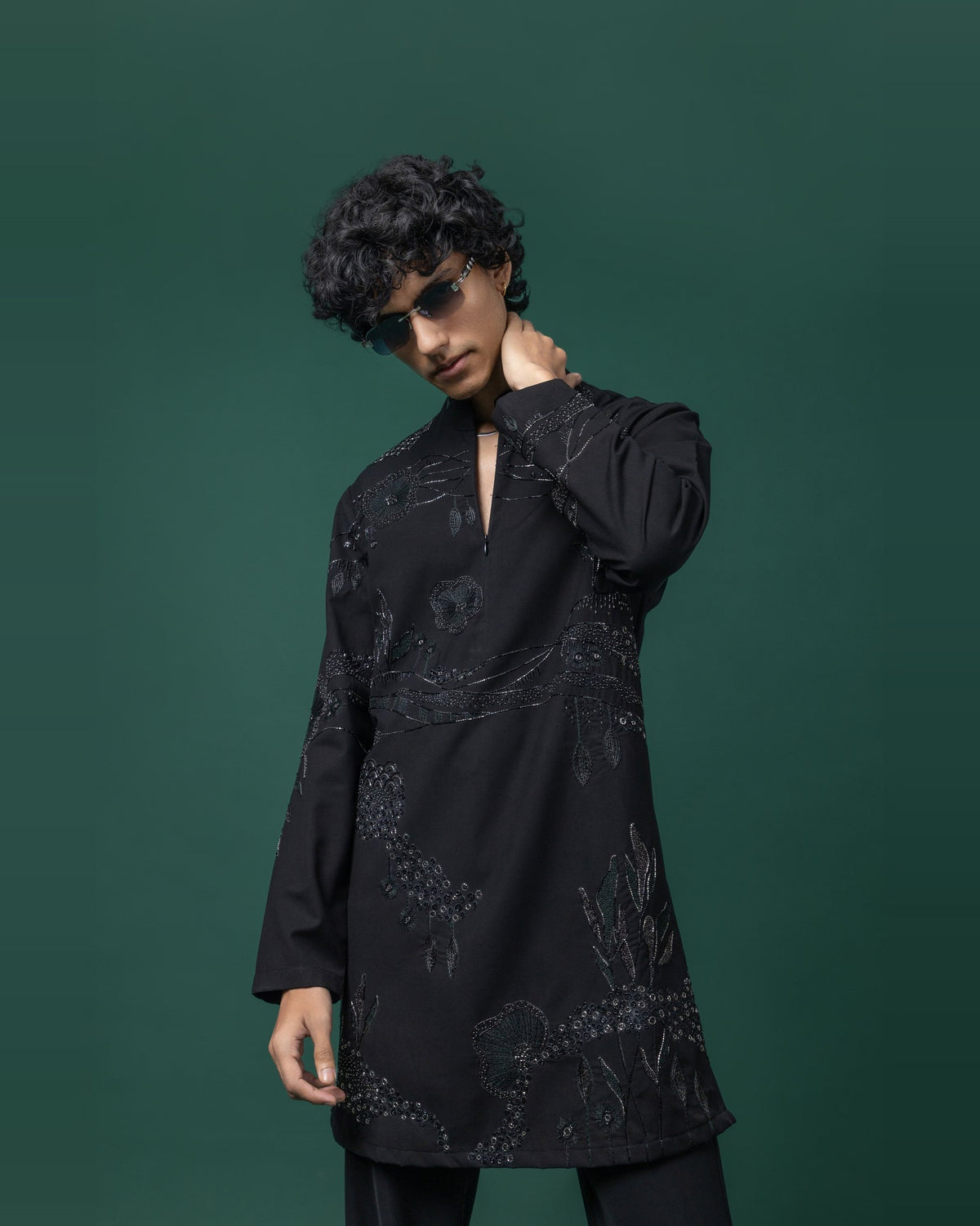 Zip and Zenith kurta set by Paarsh Atelier, Aarohan collection - view 4