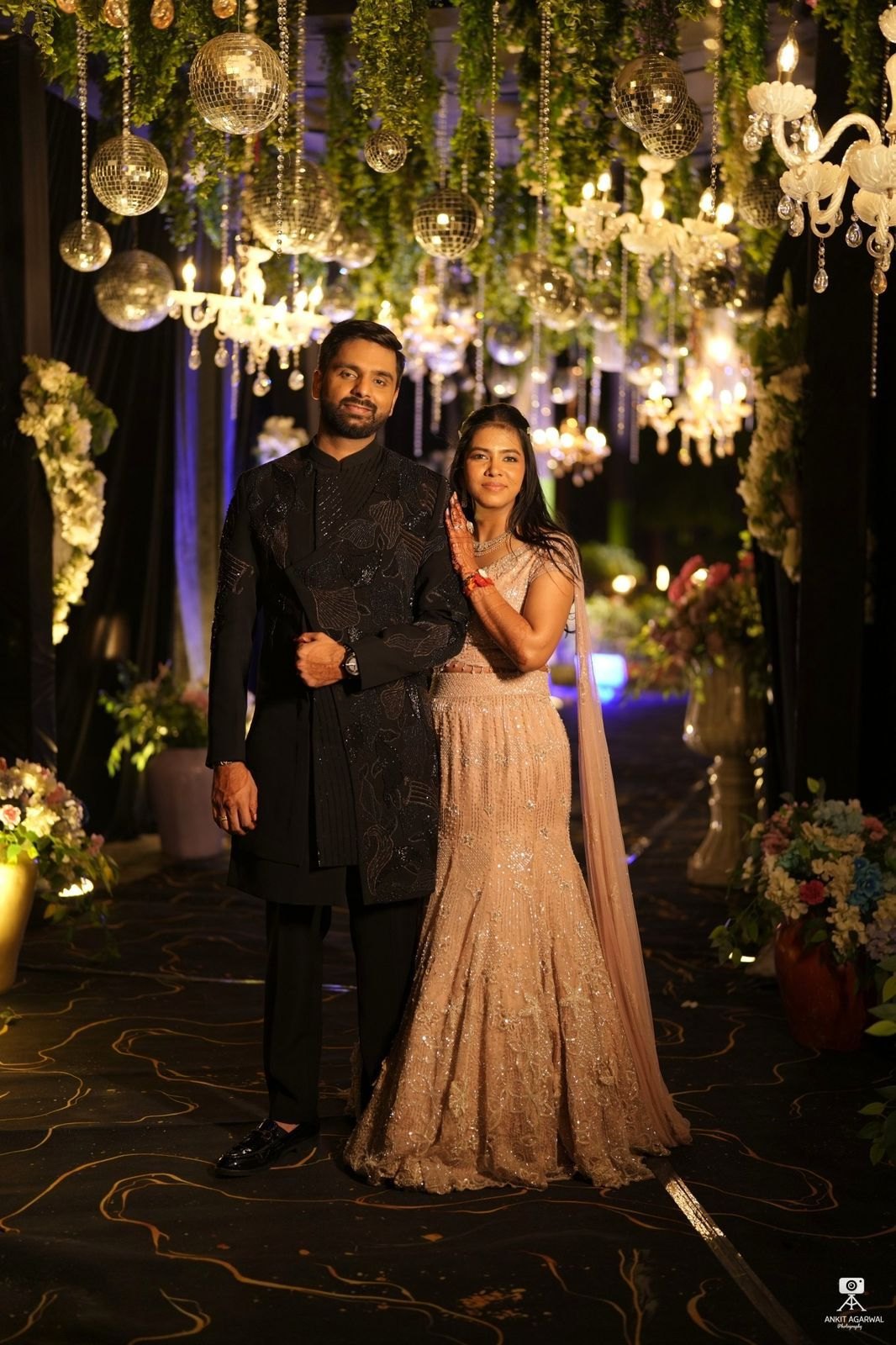 Paarsh client couple at their reception