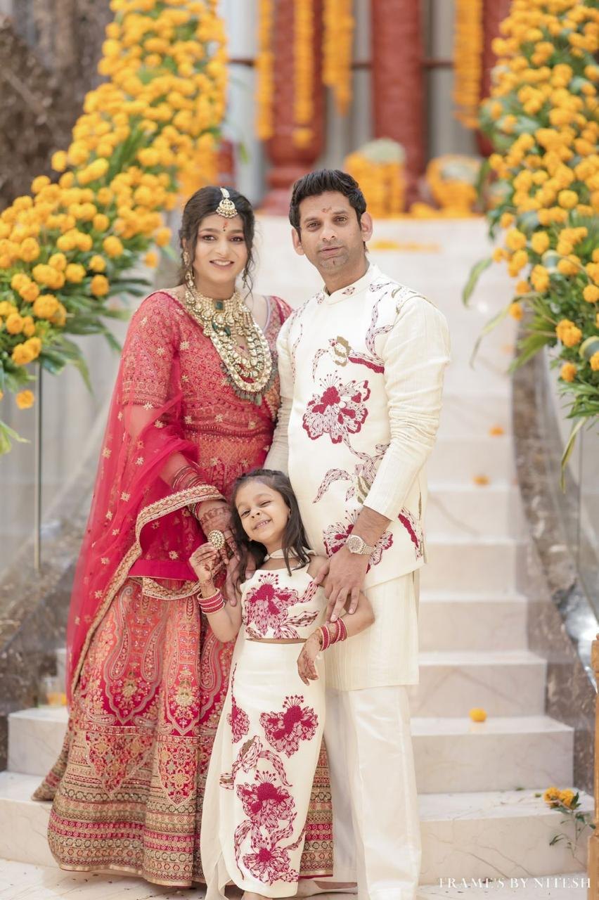 Paarsh client family in festive wear