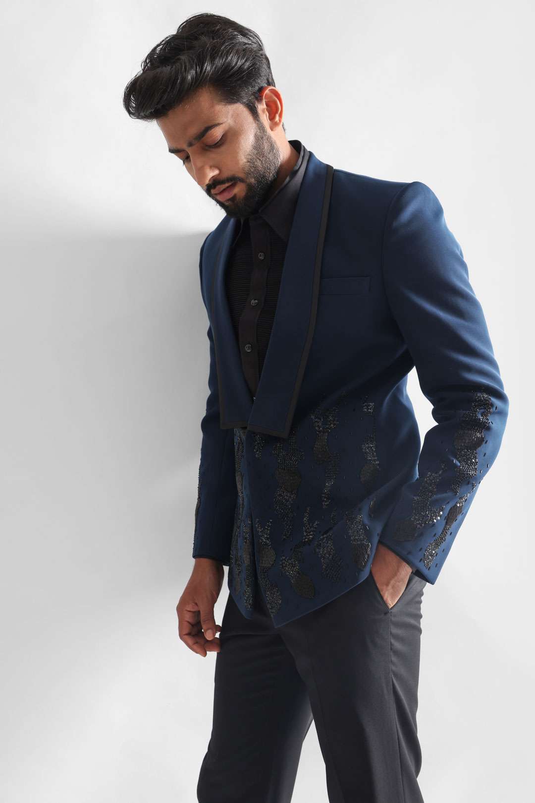 Teal Blue Tuxedo Set