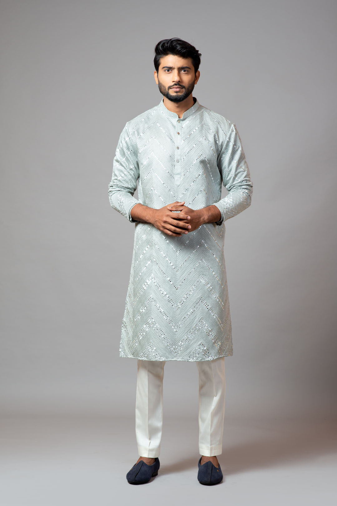 Mirror Work Kurta with pant pajama