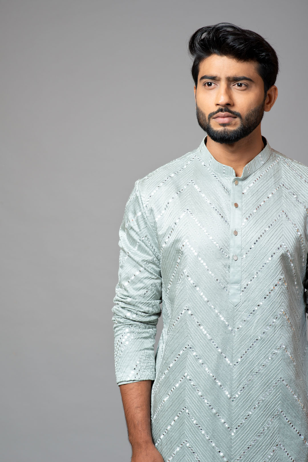 Mirror Work Kurta with pant pajama